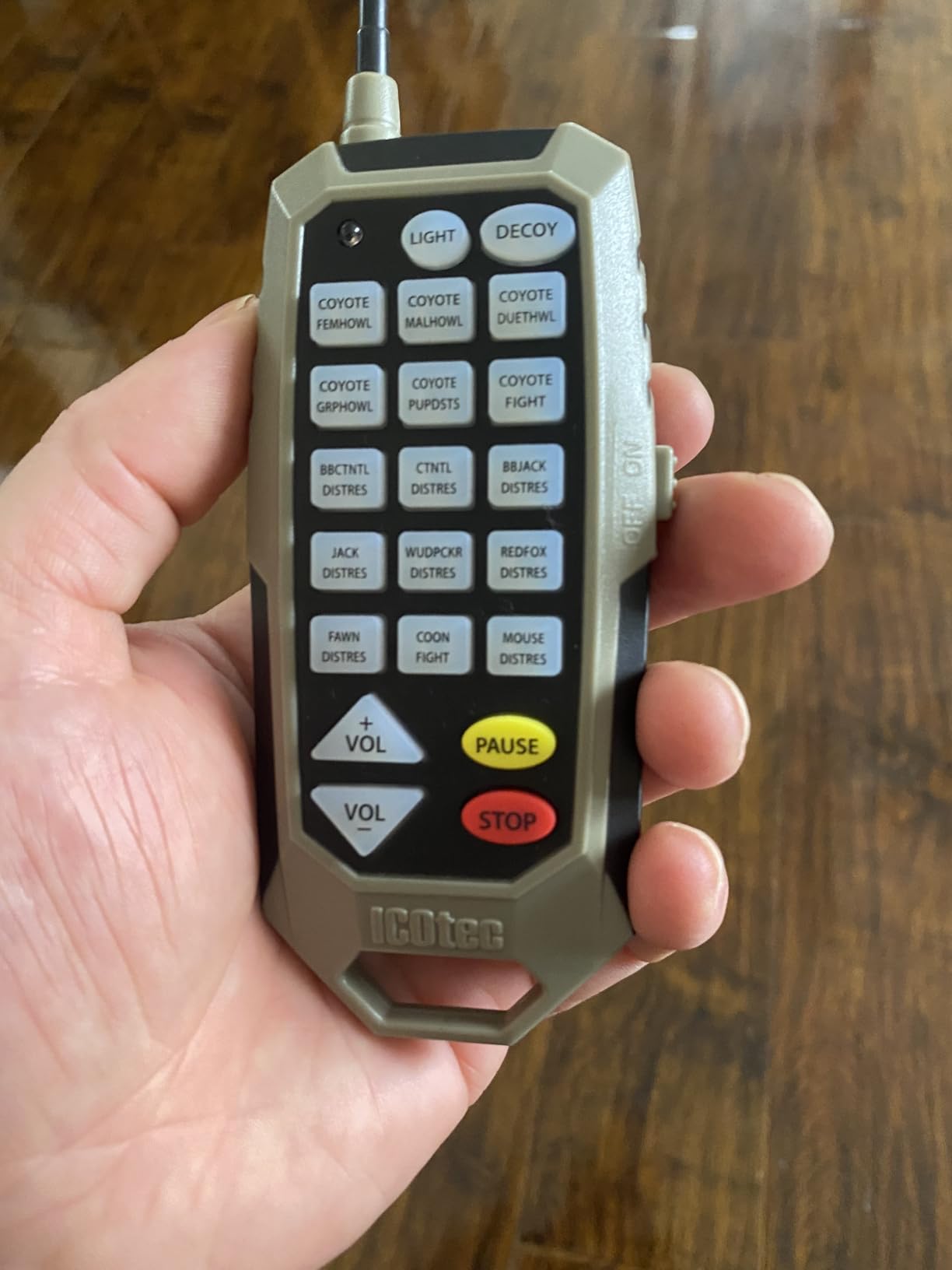 Icotec 300+ Predator Call - Great for Coyote Hunting, Fox Hunting, and All Predator Hunting. 300-yard Remote Range. customer photo 1