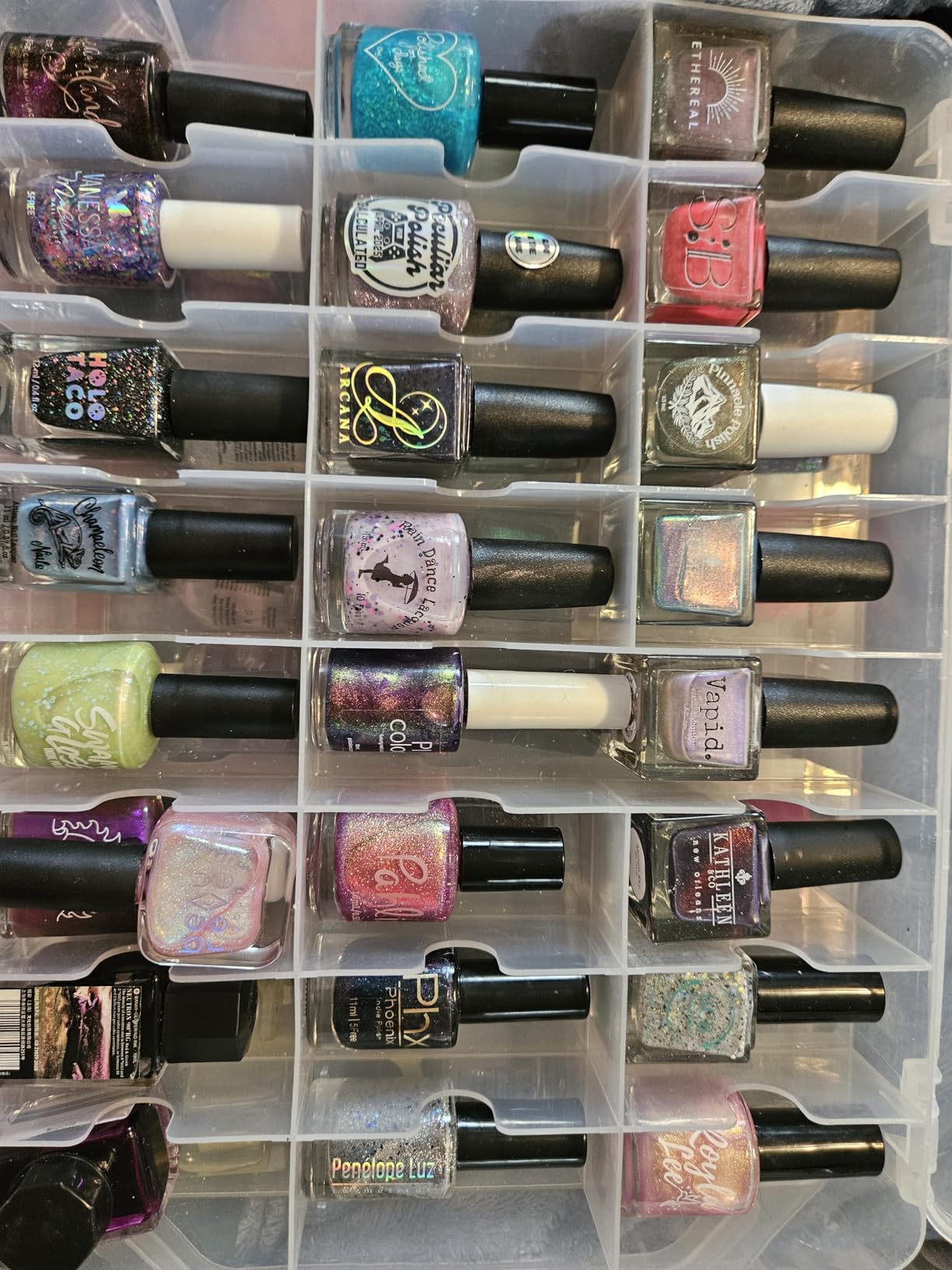 46 Grids Sewing Organizer, Double Sided Thread Box Storage, Portable Clear Plastic Organizer Box for Embroidery and Sewing Threads, Embroidery Floss, Crafts, Small Toys (Clear) customer photo 2