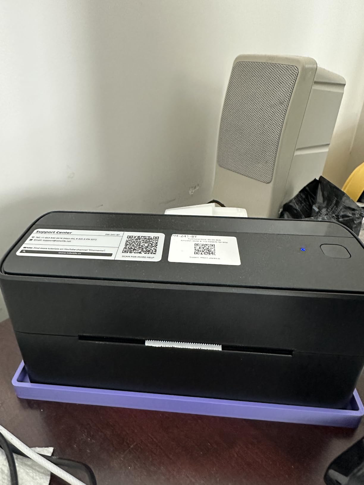 Phomemo Bluetooth Thermal Label Printer, 241BT Label Printer & 20Pcs Labels customer photo 1