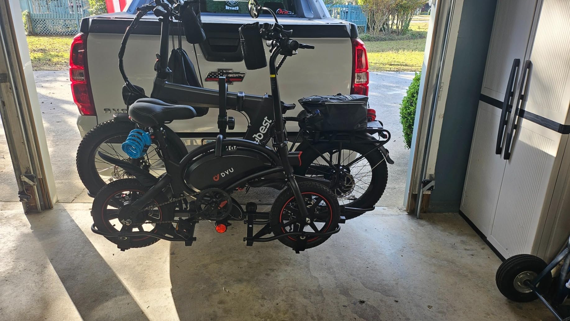 ARKSEN Bike Rack Hitch for Car, 2-Bike Hitch Mount Platform Rack, Holds Electric & Fat Tire Bikes up to 75 lbs Each (150 lbs Total), Fits 2