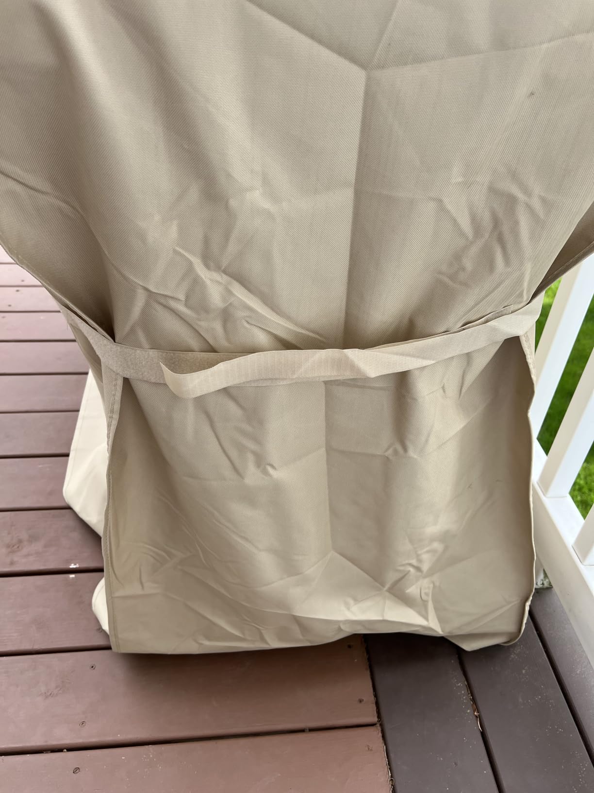 GrillTough Heavy Duty BBQ Grill Cover for Outdoor Grill, 58 Inch - Waterproof, Weather Resistant, UV & Fade Resistant with Adjustable Straps - Gas Grill Cover for Weber, Genesis, Charbroil, etc. Black customer photo 1