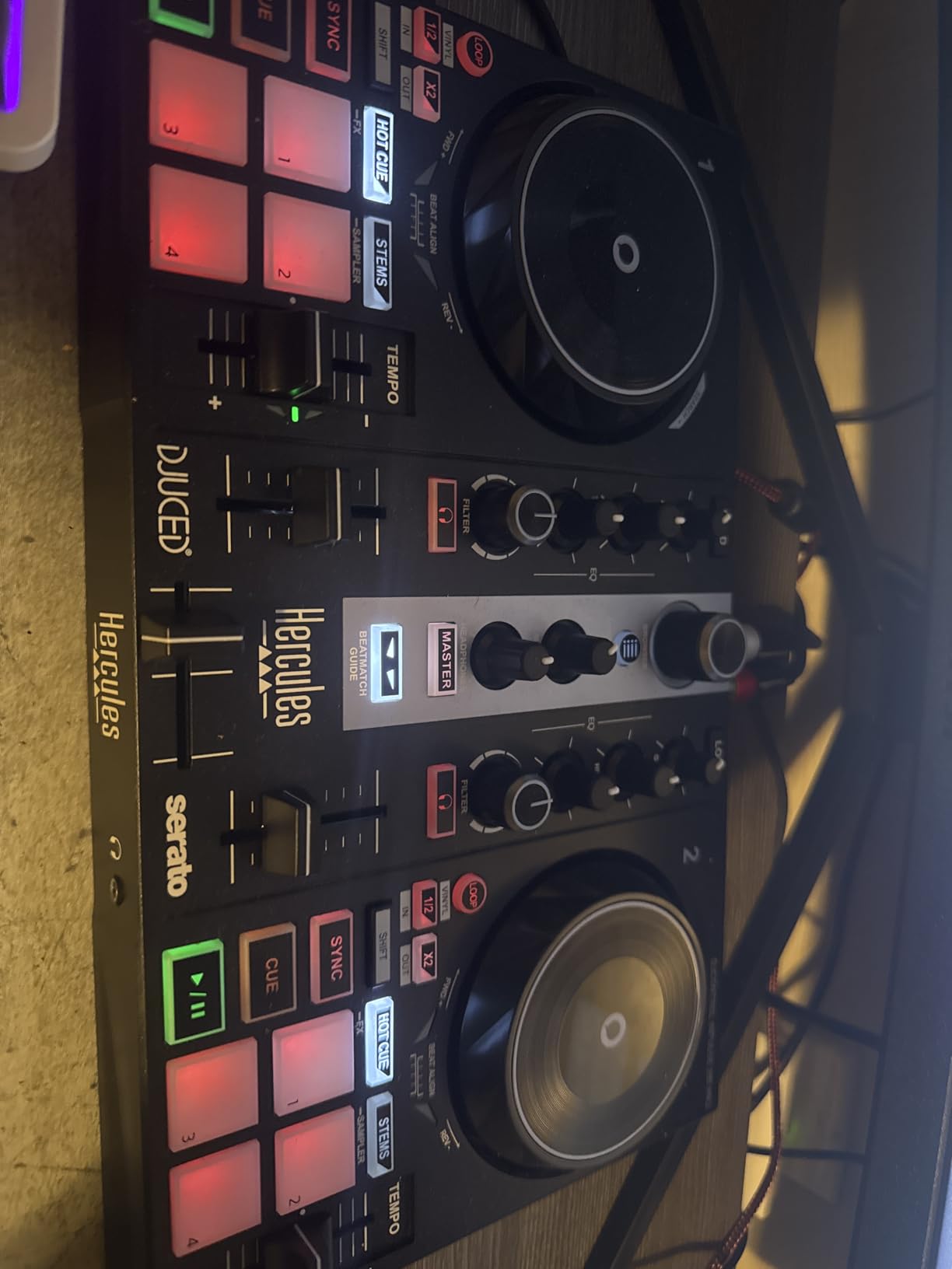 Hercules DJControl Inpulse 200 MK2 -- Ideal DJ Controller for Learning to Mix -- Software and Tutorials Included, Black customer photo 1