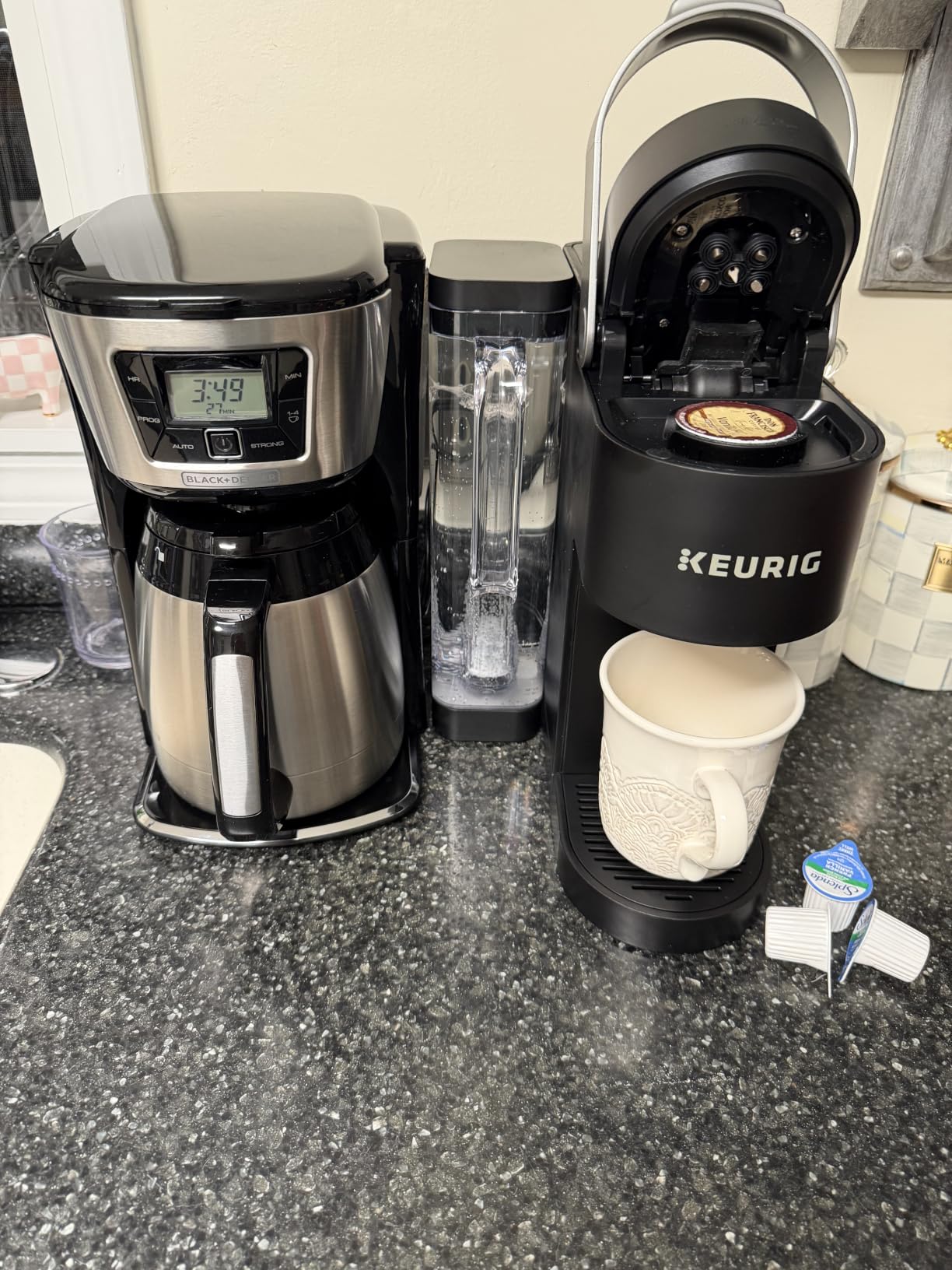 BLACK+DECKER 12 Cup Thermal Programmable Coffee Maker with Brew Strength and VORTEX Technology, Black/Steel, CM2046S customer photo 1