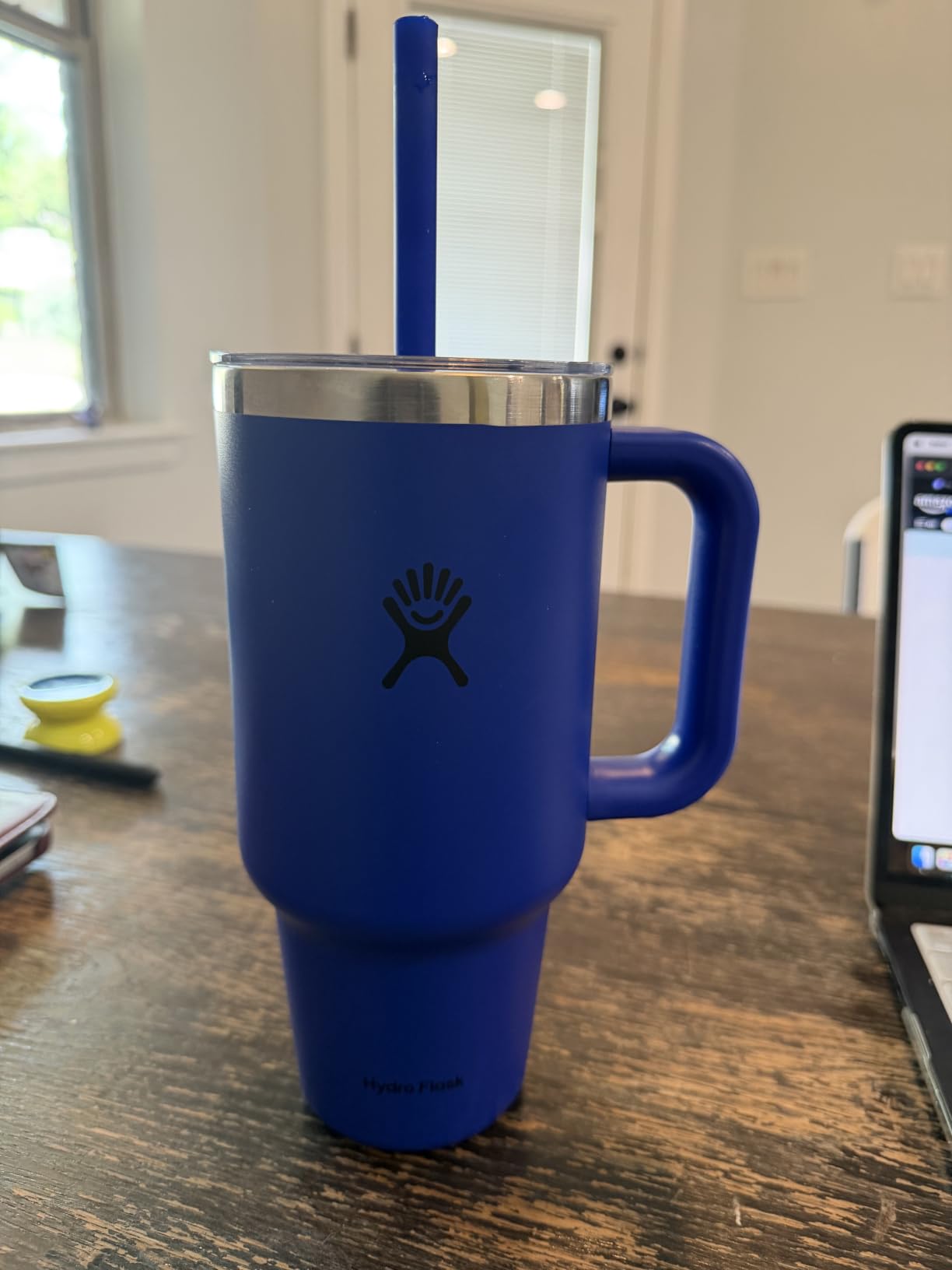 Hydro Flask Travel Tumbler with Handle, Lid and Straw - Insulated Stainless Steel in 32 Oz Trillium customer photo 1