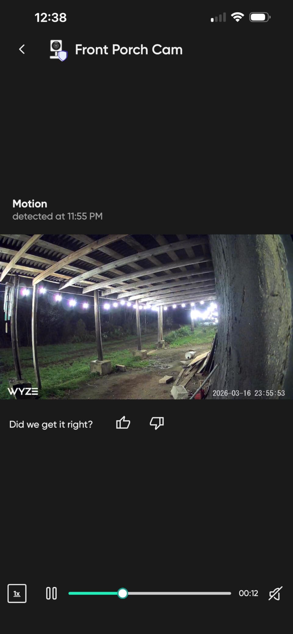 Wyze Cam OG Indoor/Outdoor 1080p Wi-Fi Smart Home Security Camera with Color Night Vision, Built-in Spotlight, Motion Detection, 2-Way Audio, Compatible with Alexa & Google, Black customer photo 2
