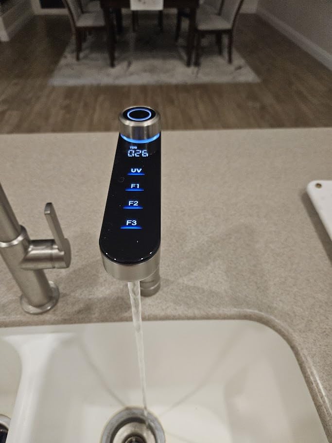 Waterdrop X12 Alkaline Mineral Reverse Osmosis System, NSF/ANSI 42&58&372 Certified, 1200 GPD, 11-Stage Filtration Tankless RO, 3:1 Pure to Drain, UnderSink, Smart Stainless Steel Faucet, BPA Free customer photo 2