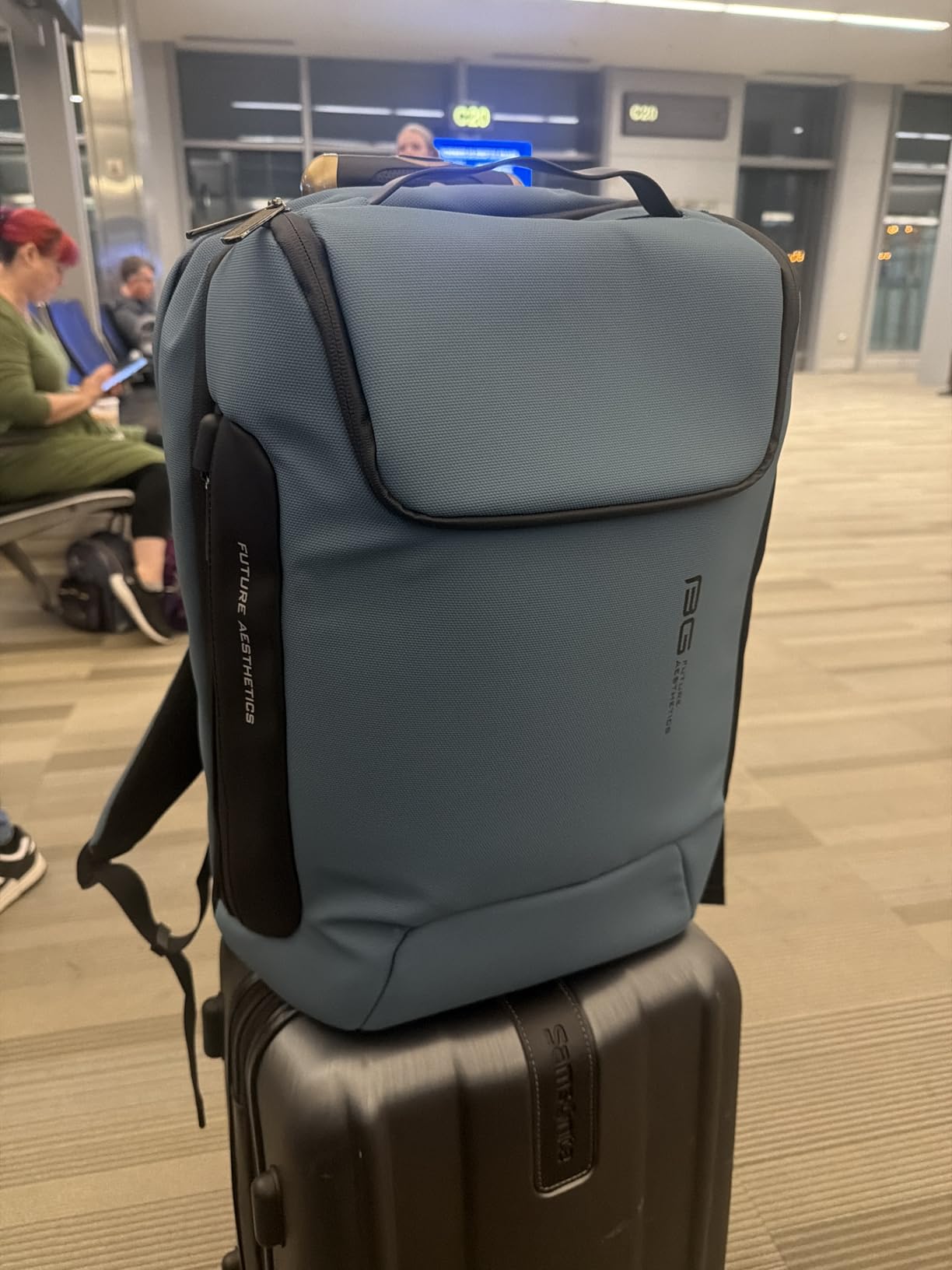 BANGE Men's Anti-Theft Backpack 17.3 inch customer photo 2