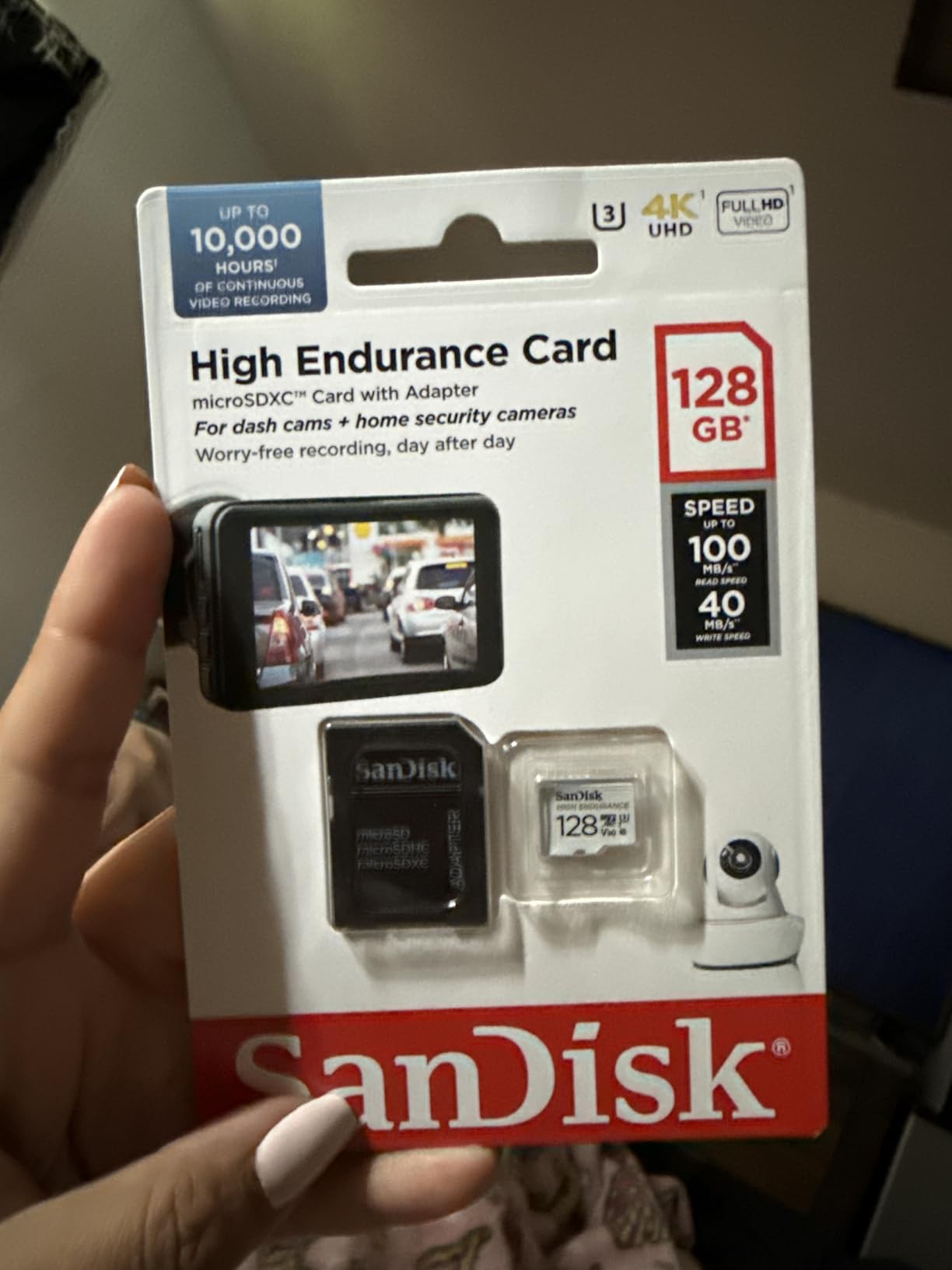 SANDISK 512GB High Endurance Video microSDXC Card with Adapter for Dash Cam and Home Monitoring Systems - C10, U3, V30, 4K UHD - SDSQQNR-512G-GN6IA customer photo 2