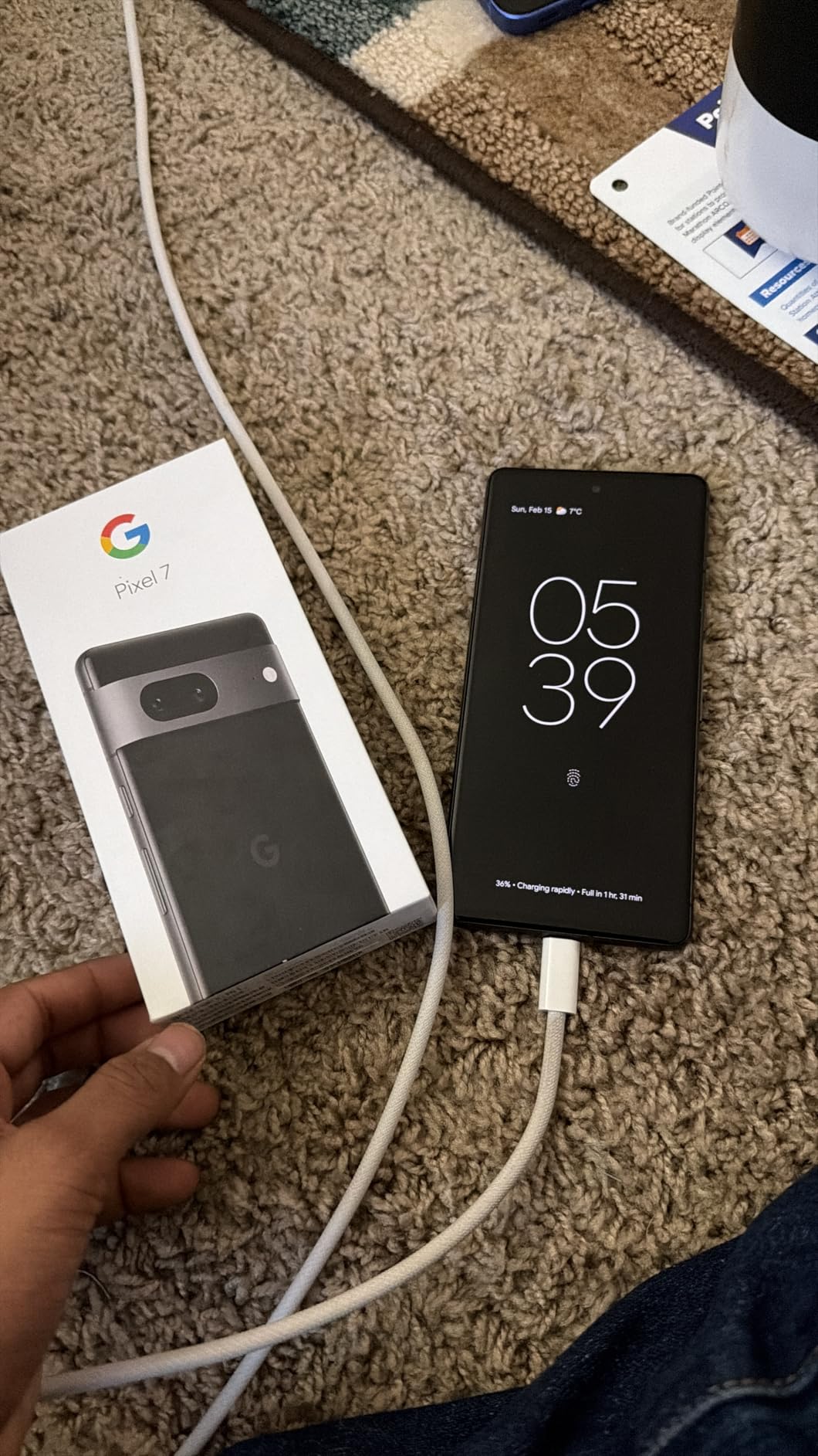 Google Pixel 7 128GB 5G Smartphone - Unlocked for All Carriers - US Version - (Obsidian) customer photo 2