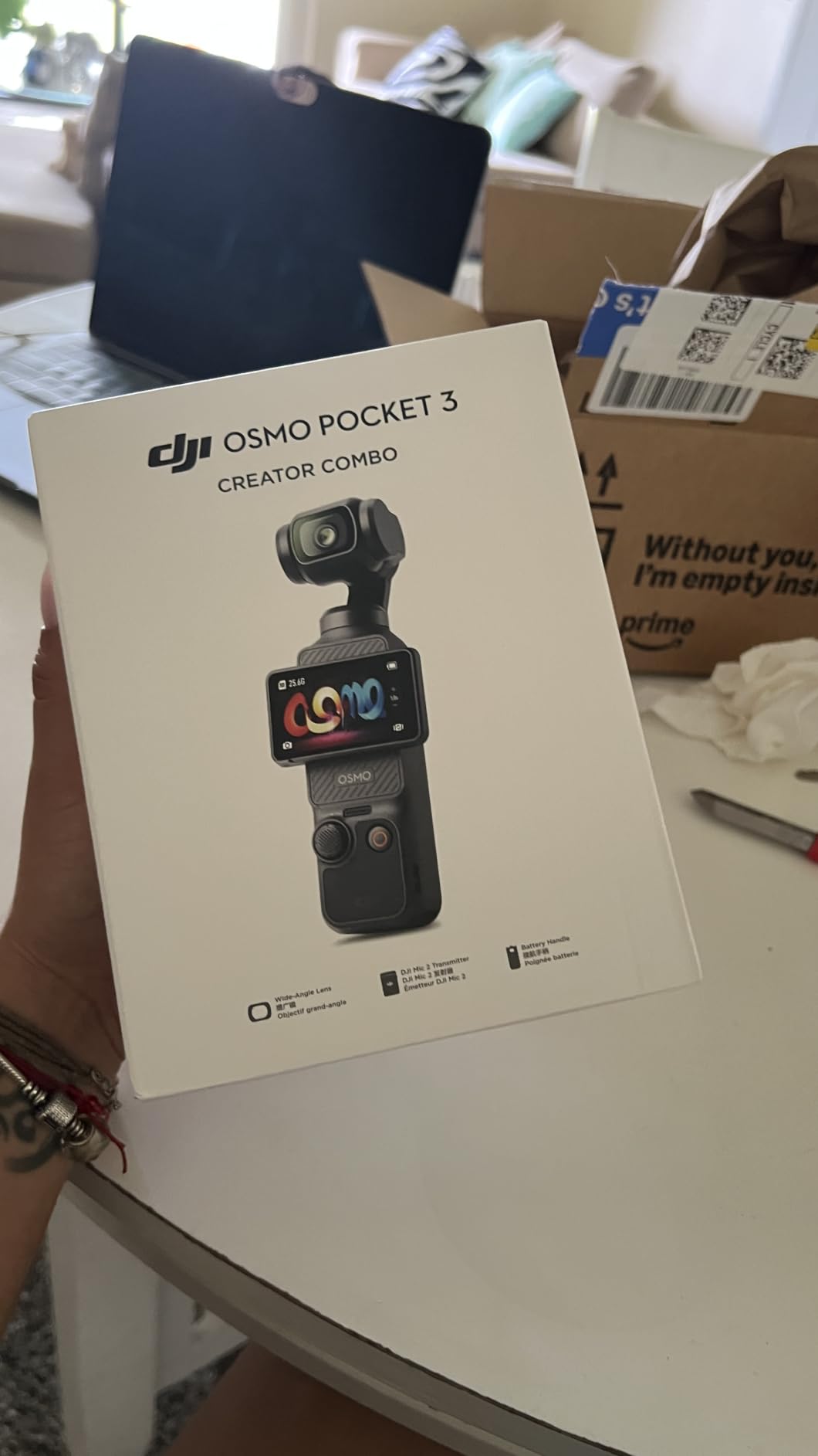 DJI Osmo Pocket 3 Creator Combo, Vlogging Camera with 1'' CMOS & 4K/120fps customer photo 1