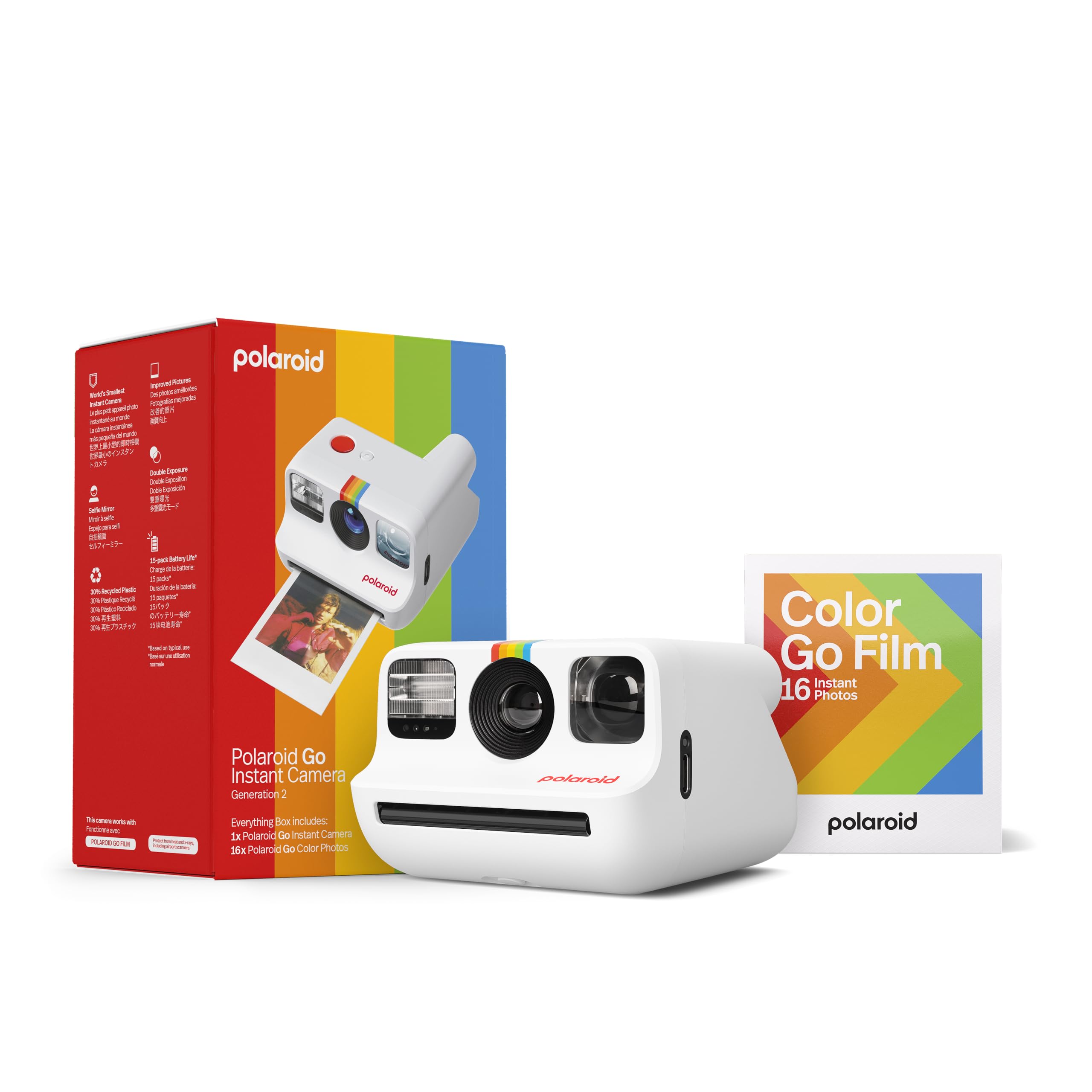 Polaroid Go Generation 2 - Mini Instant Camera + Film Bundle (16 Photos Included) - White customer photo 1