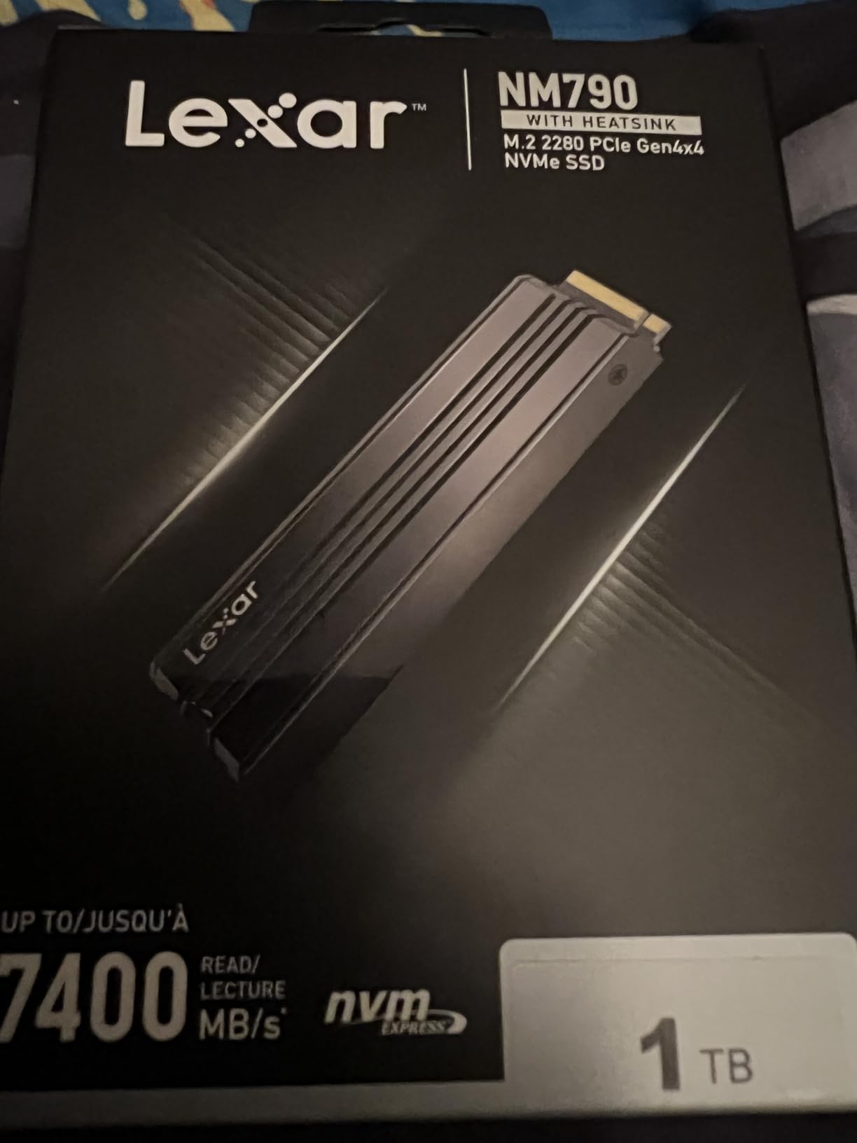 Lexar 2TB NM790 SSD with Heatsink PCIe Gen4 NVMe M.2 2280 Internal Solid State Drive, Up to 7400/6500 MB/s Read/Write, Compatible with PS5, for Gamers and Creators, Black (LNM790X002T-RN9NU) customer photo 2
