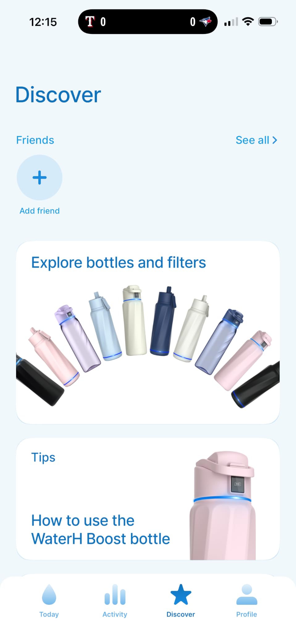 WaterH BOOST Smart Water Bottle Tracker with Reminder to Drink Water, 32oz customer photo 2