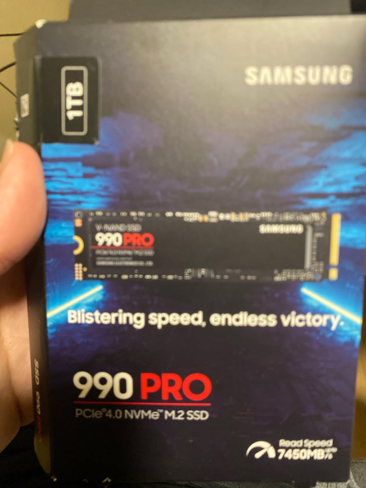 Samsung 990 PRO SSD 4TB PCIe 4.0 M.2 2280 Internal Solid State Hard Drive, Seq. Read Speeds Up to 7,450 MB/s for High End Computing, Gaming, and Heavy Duty Workstations, MZ-V9P4T0B/AM customer photo 1
