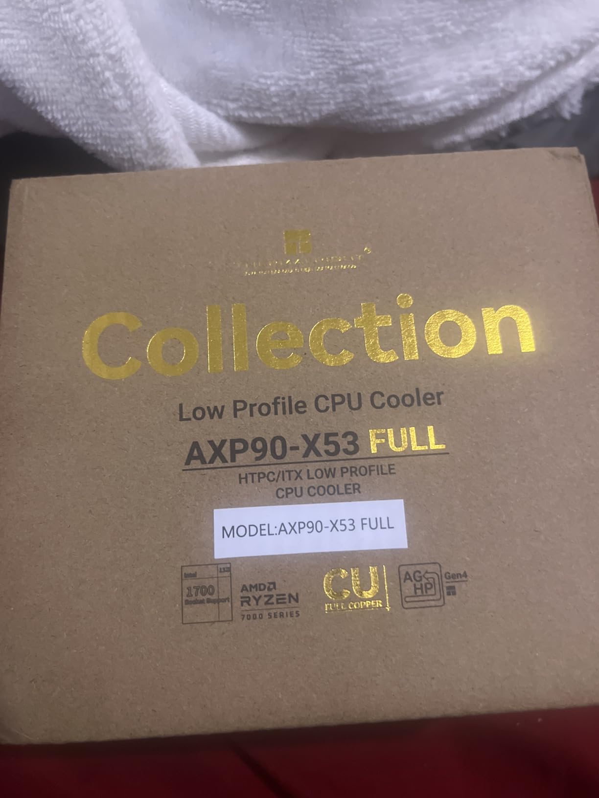 Thermalright AXP90-X53 Full Copper Low Profile CPU Cooler ITX, 92mm Slim PWM Fan, 53mm Height customer photo 2