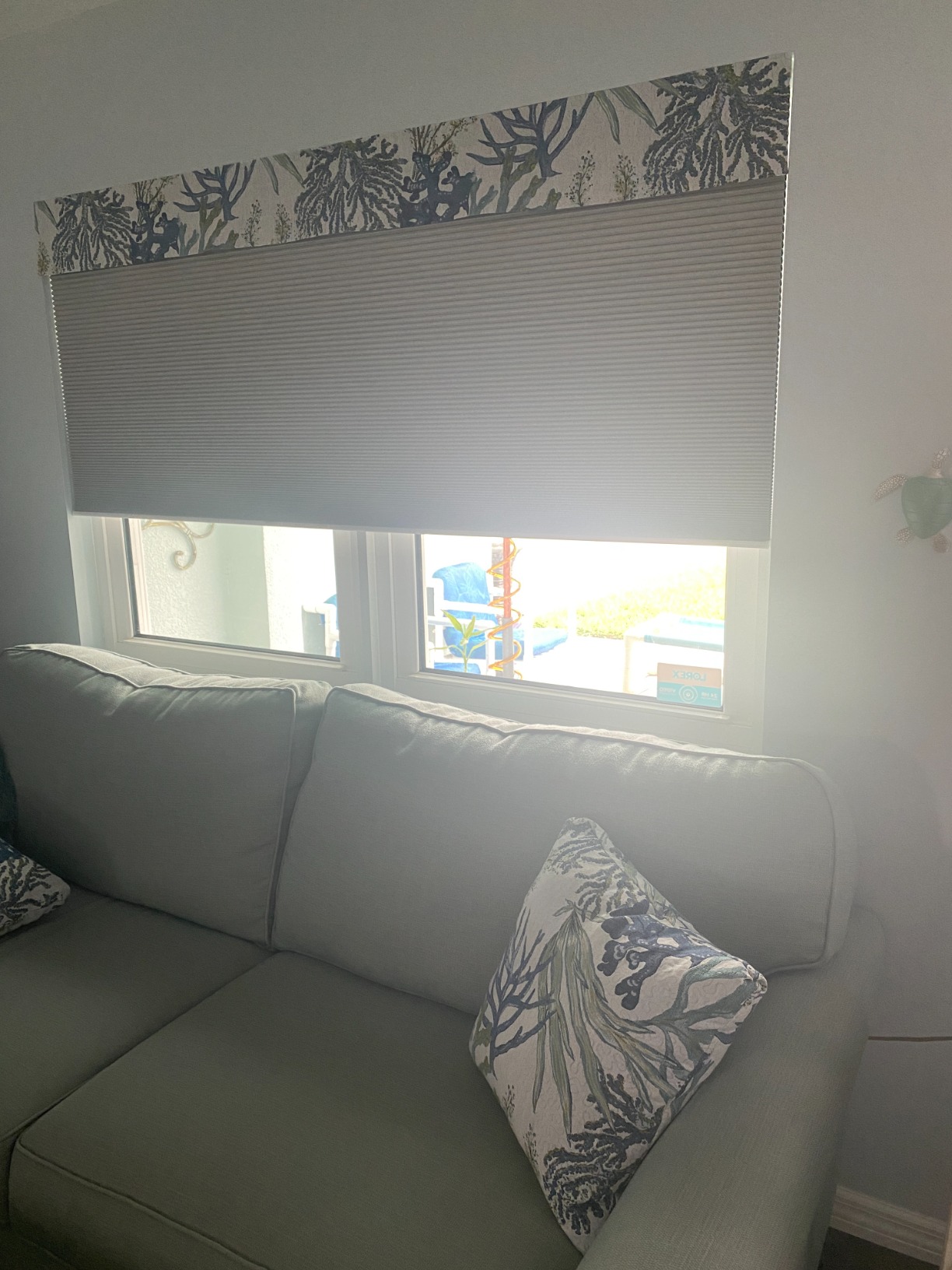 Yoolax Motorized Cellular Shades Compatible with Alexa, Light Filtering Motorized Blinds with Remote Smart Honeycomb Shades for Indoor Windows, Automatic Blinds Custom Size (Double Cell White) customer photo 2