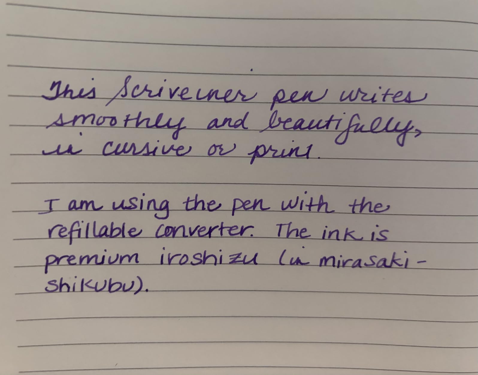 Scriveiner Personalized Midnight Blue Fountain Pen - Stunning Blue Lacquer Luxury Pen, Chrome Finish, German Schmidt Nib (Medium), Best Engraved Pen Gift Set for Men & Women, Name Engraving customer photo 2