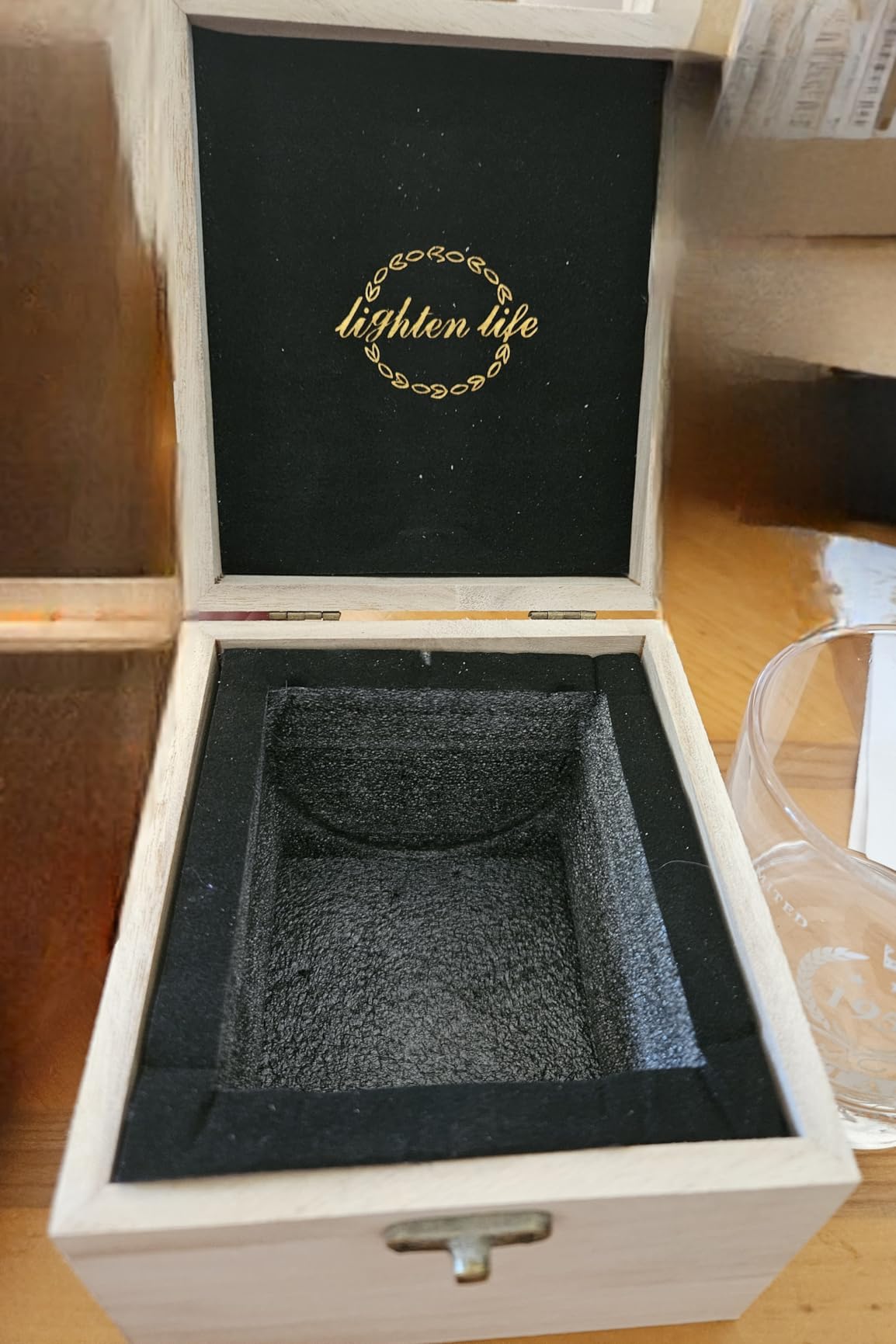 LIGHTEN LIFE 80th Birthday Gifts for Men 12 OZ,1946 Whiskey Glass in Valued Wooden Box,Birthday Bourbon Glass for 80 Years Old Dad,Husband,Friend,80th Bday Gift Ideas customer photo 2