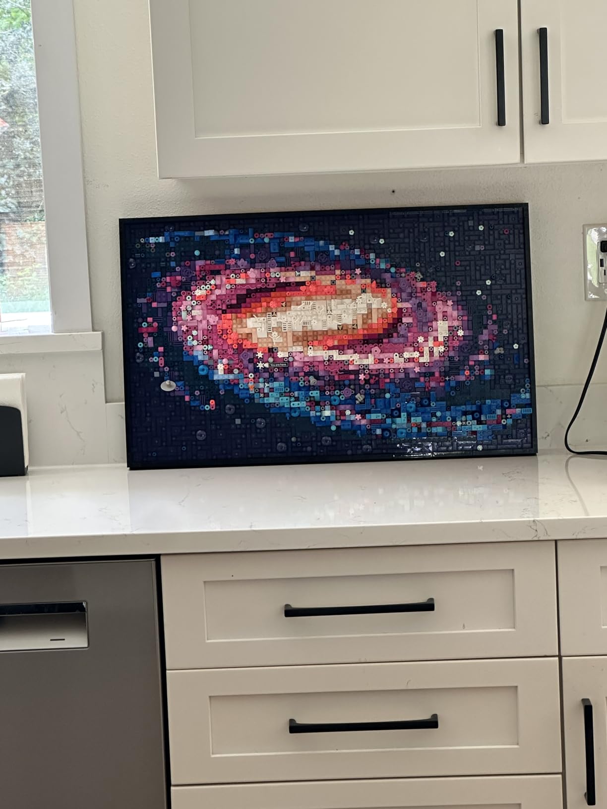 LEGO Art The Milky Way Galaxy Building Set - Space Decor DIY Kits for Adults for Bedroom wall, Ages 18+ - Gift Ideas for Astronomy Lovers, Men & Women - Includes Frame for Display - 31212 customer photo 1