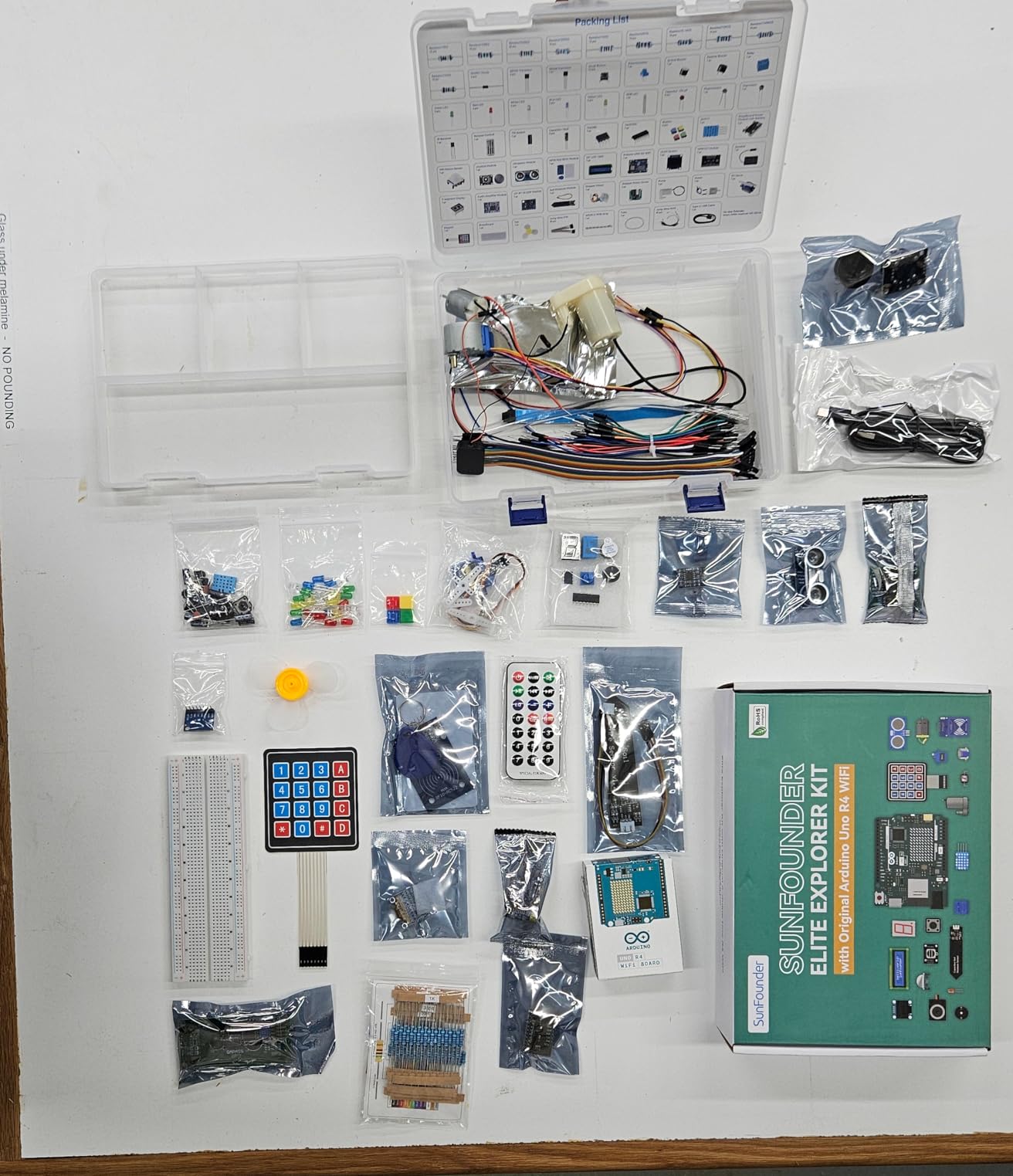 Elite Explorer Kit with Original Arduino Uno R4 WiFi, RoHS Compliant, Bluetooth IoT ESP32, Super Starter Kit, Online Tutorials & Video Courses for Beginners & Engineers customer photo 2