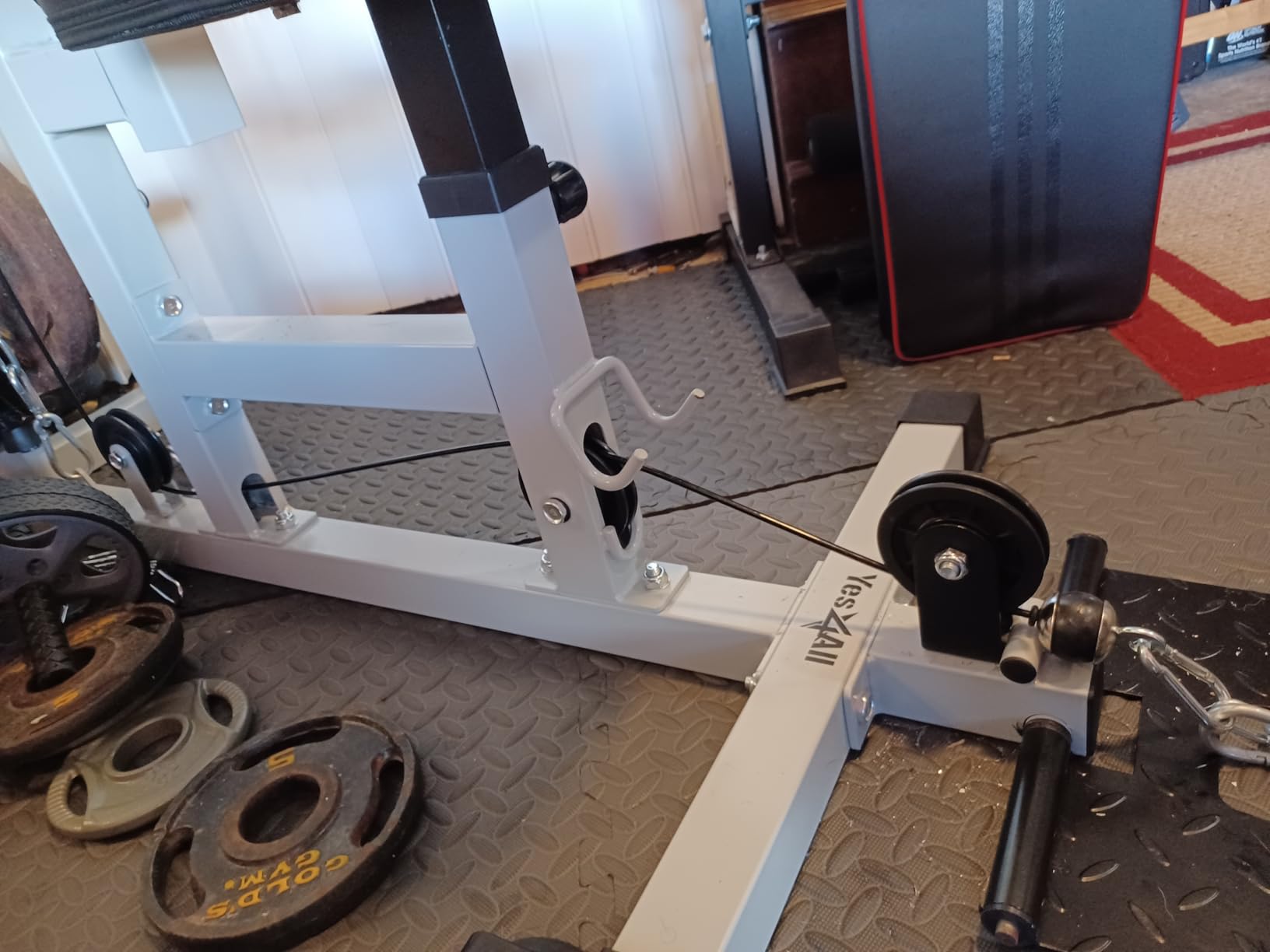 Yes4All LAT Pull Down Machines, LAT Row Cable Machine, LAT Tower with Additional Pulley Cable, High & Low Pulley Stations customer photo 1