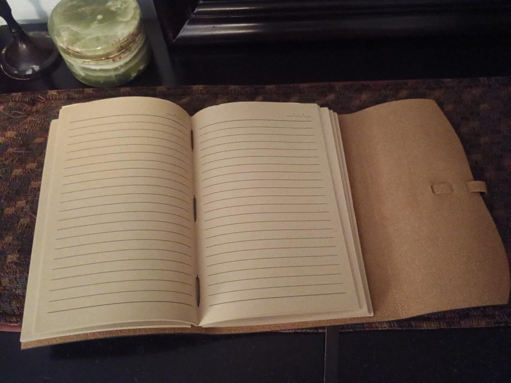 RILIHO Leather Journal Notebook - Genuine Leather Journals for Writing 8x10 Inches, Large Size Vintage Journal For Men and Women, Artist, Travel Journal, Dark Brown customer photo 1