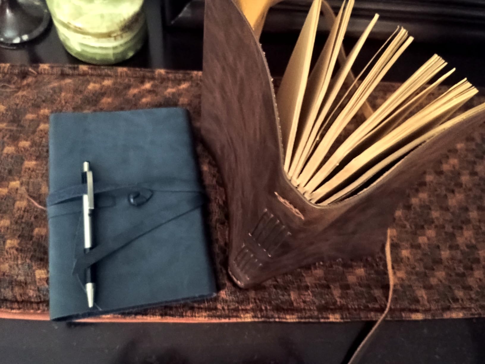 RILIHO Leather Journal Notebook - Genuine Leather Journals for Writing 8x10 Inches, Large Size Vintage Journal For Men and Women, Artist, Travel Journal, Dark Brown customer photo 2