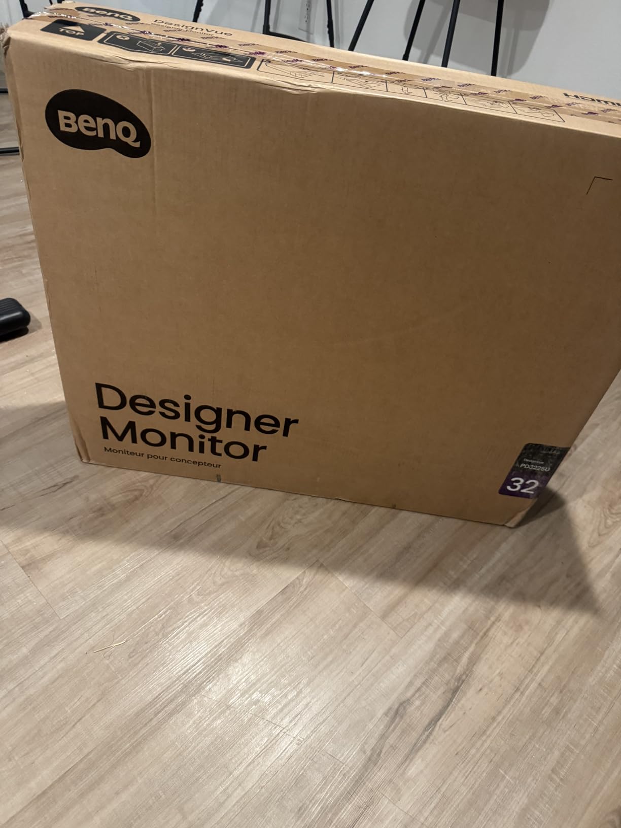 BenQ PD3225U 32 Inch 4K IPS Black UHD Thunderbolt Monitor for MacBook, AQCOLOR, 98% P3, 100% sRGB & Rec.709, USB-C 85W, KVM Switch customer photo 1