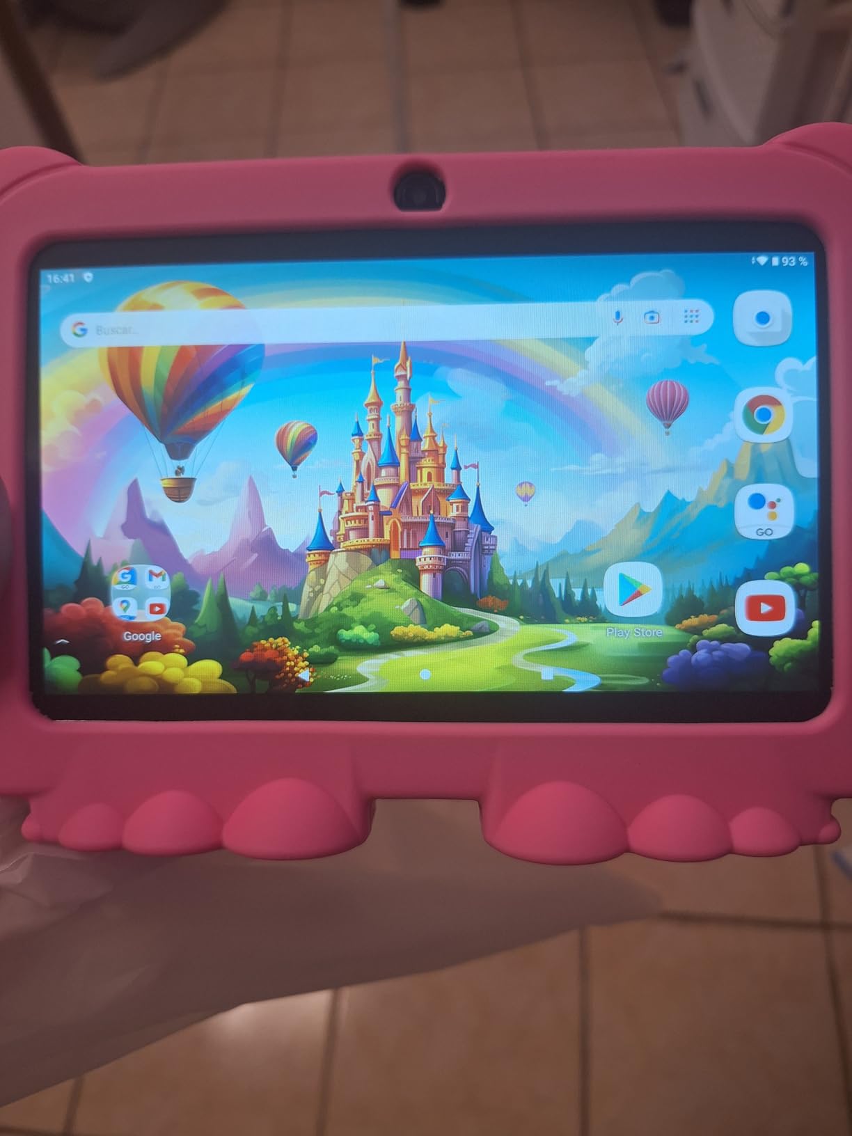 HOTTABLET Kids Tablet 7 inch Android, 4GB RAM 32GB ROM, 1TB Expansion, with Parental Control, WiFi, Bluetooth, Dual Camera with Silicone Case, 1PCS (Pink) customer photo 2