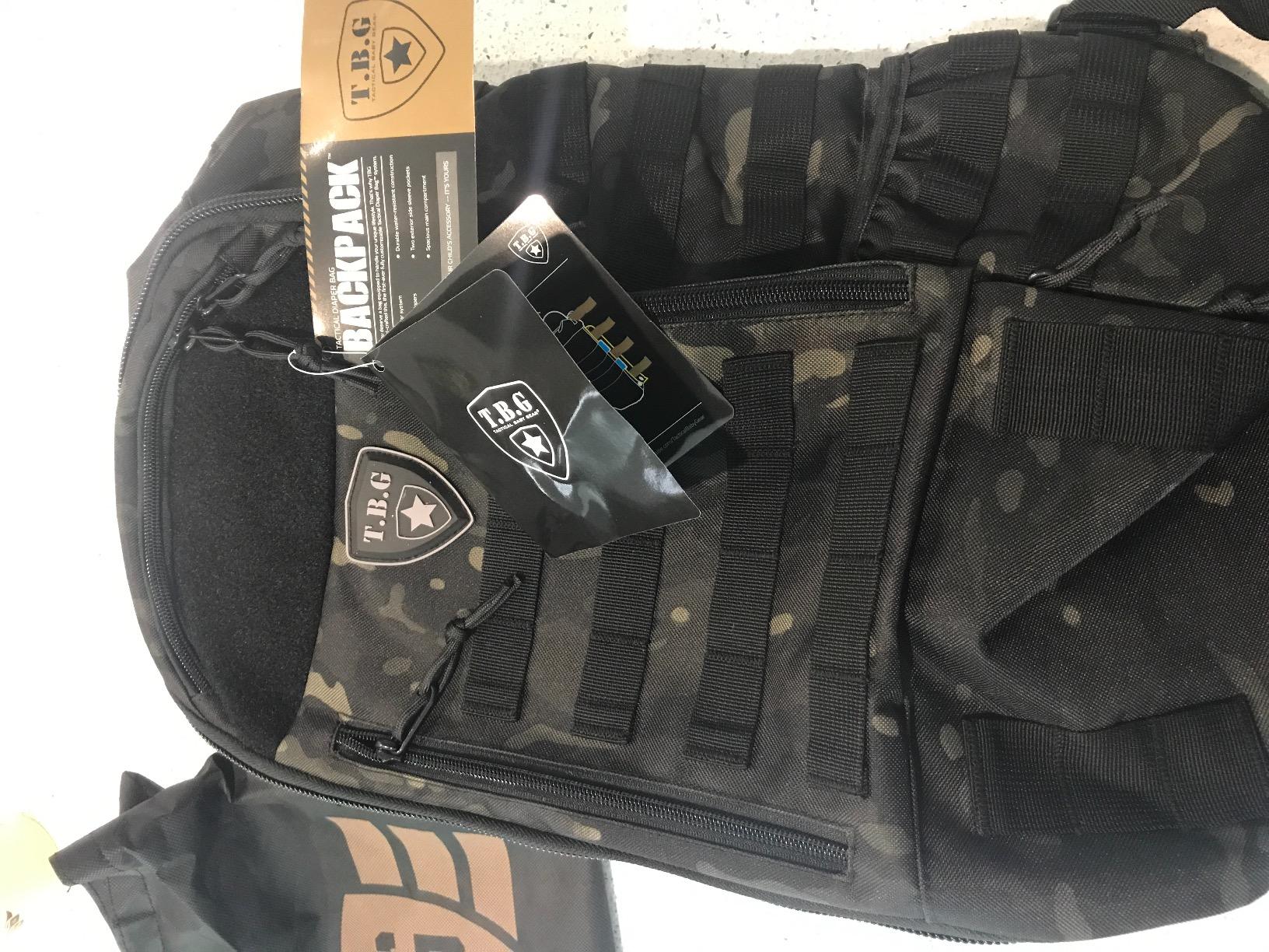 Tactical Baby Gear Daypack Tactical Diaper Bag Backpack | MOLLE-compatible tactical diaper backpack with built-in changing mat and stroller straps for organized parenting. customer photo 2