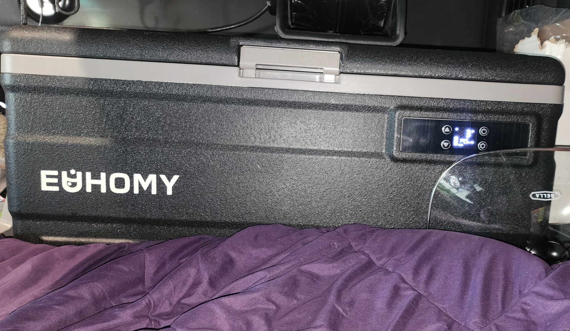 EUHOMY 80QT Portable Electric Cooler, Car refrigerator, 0℉ to 68℉, AC/DC customer photo 2
