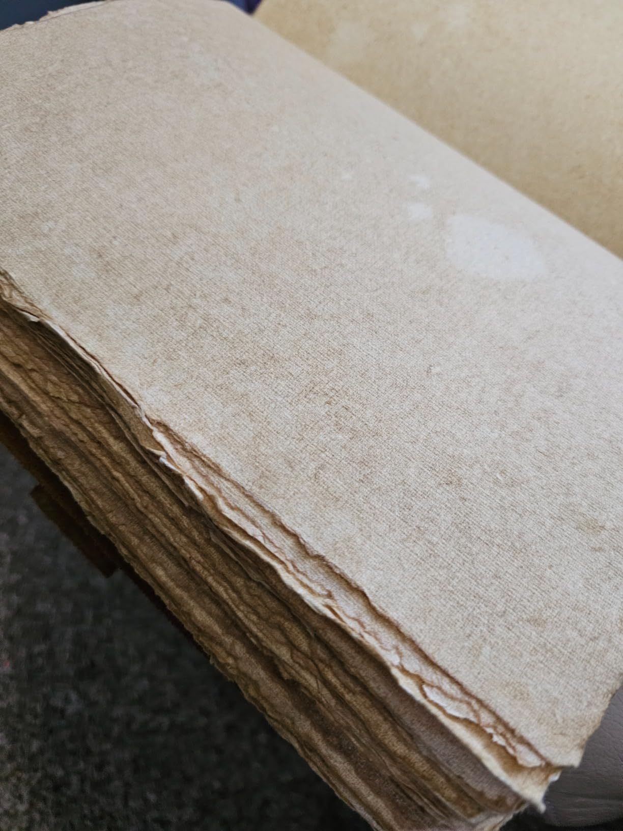 NomadCraftsCo. Vintage Leather Journal with Gift Box - Old Leather Bound Grimoire, Sketchbook, and Notebook - Perfect Leather Journals for Women and Men customer photo 2