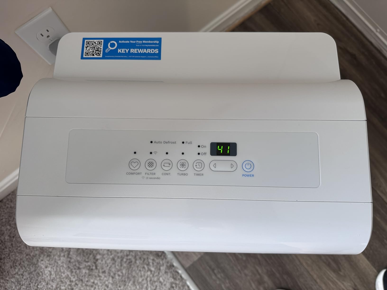 hOmeLabs Dehumidifier 7,500 Sq Ft Wi-Fi with Pump (50 Pint MAX 120 Pint at 95°F, 90% RH) for Home, Office, Basements with Powerful Moisture Removal, Humidity Control, Auto Shut-off, Quiet Operation customer photo 2