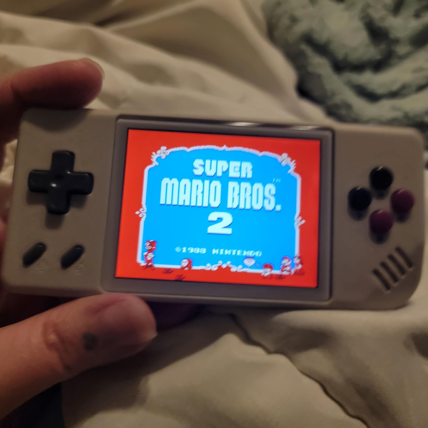 ANBERNIC RG28XX Retro Handheld Game Console, Linux System, 2.83 Inch IPS Screen, 64G Built-in 5516 Classic Games, H700 Quad-Core, TV Output, 3100mAh Battery customer photo 1