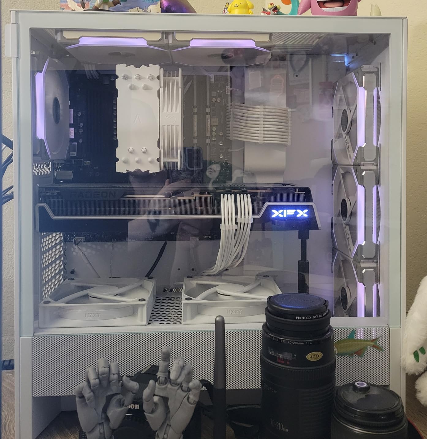 NZXT H5 Flow 2024 - Compact ATX Mid-Tower PC Gaming Case - High Airflow - 2 x 120mm Fans Included - 360mm Front & 240mm Top Radiator Support - Tempered Glass - Black customer photo 2