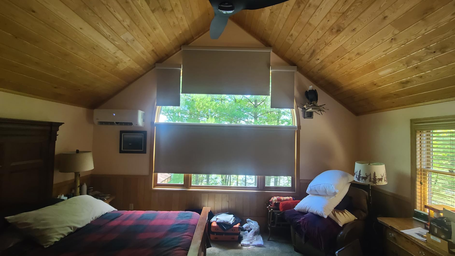 Kincmo Motorized Blinds with Remote, 100% Blackout Motorized Roller Shades Work with Apple Homekit, Alexa, Google, Custom Electric Blinds with App, Voice Control customer photo 1