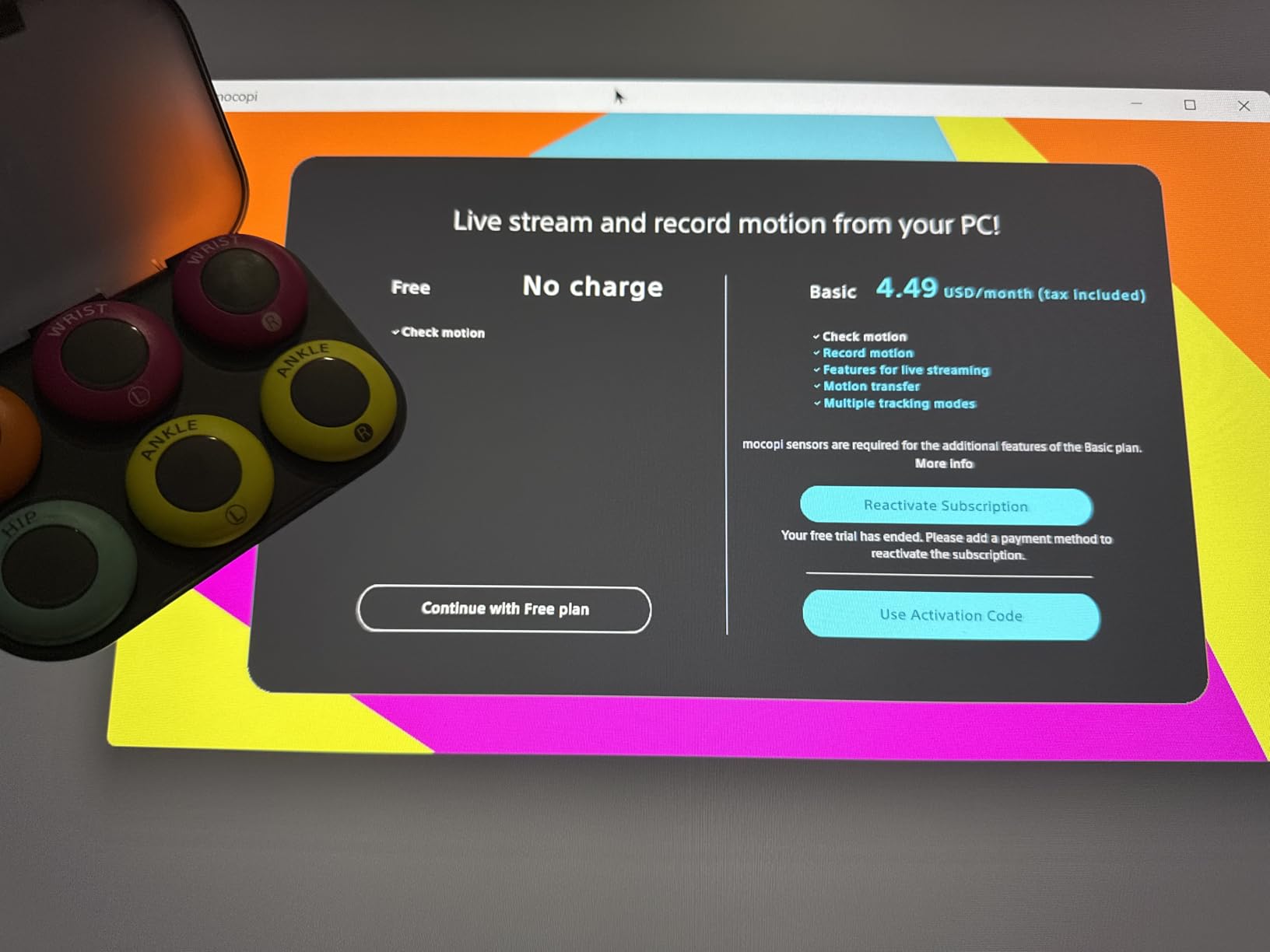 Sony mocopi 3D Mobile Motion Capture for VR & 3D Content Creation customer photo 1