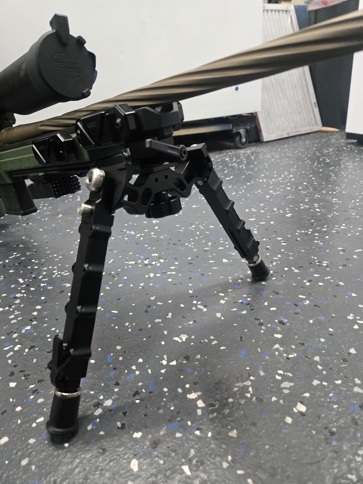 Tactical Wide Stance Rifle Bipod Pan & Cant with Quick Detach Mount Fits Picatinny Rail customer photo 1