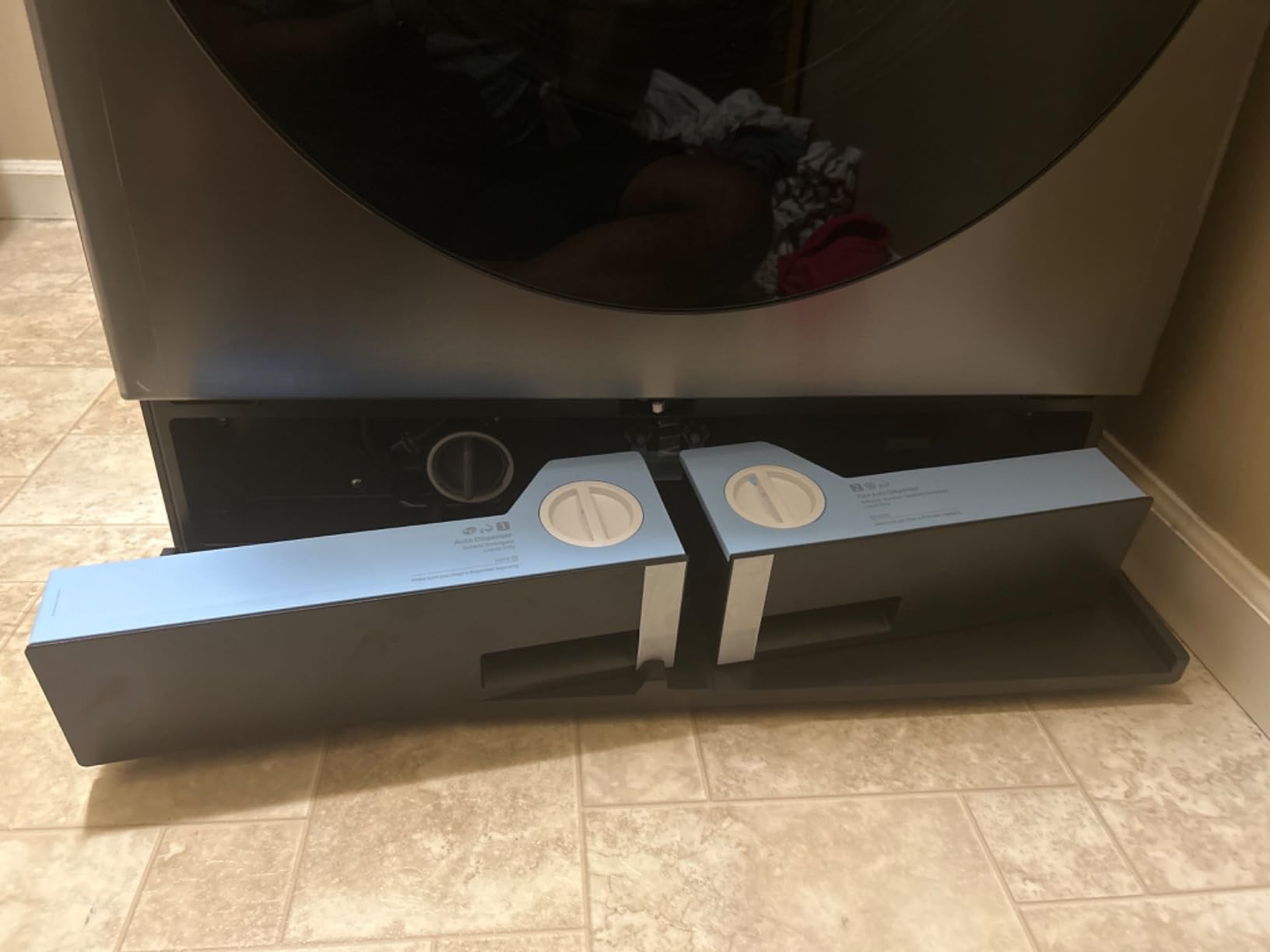 Samsung 5.3 cu. ft. Bespoke AI Laundry Ventless Heat Pump Dryer Combo All-in-One Ultra Capacity Washer with AI Home, Dark Steel customer photo 2