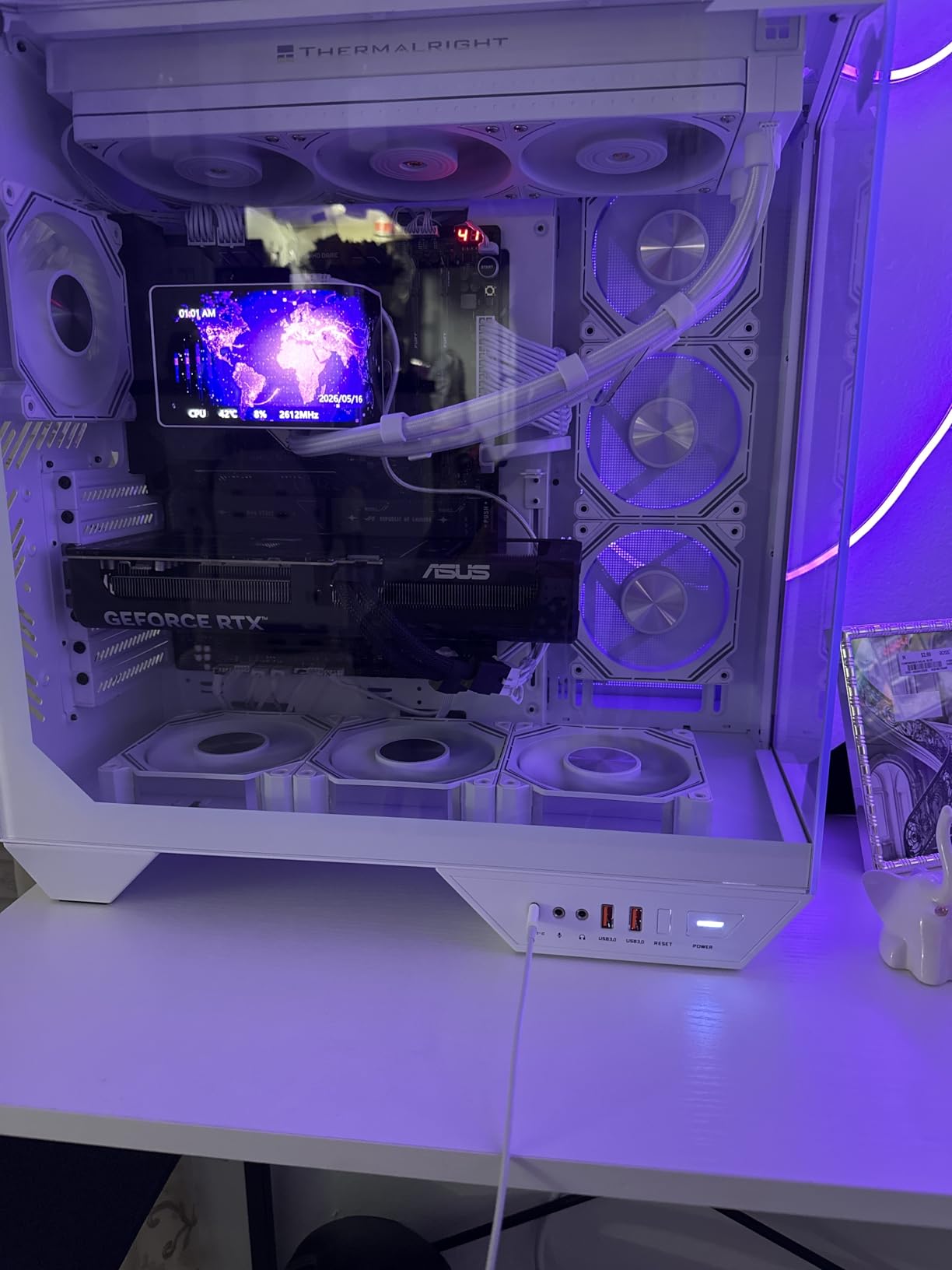 ASUS ROG Strix X870E-E Gaming WiFi AMD AM5 X870 ATX Motherboard, 18+2+2 Power Stages, Dynamic OC Switcher, Core Flex, DDR5 AEMP, WiFi 7, 5X M.2, PCIe 5.0, Q-Release Slim, USB4, AI OCing & Networking customer photo 2