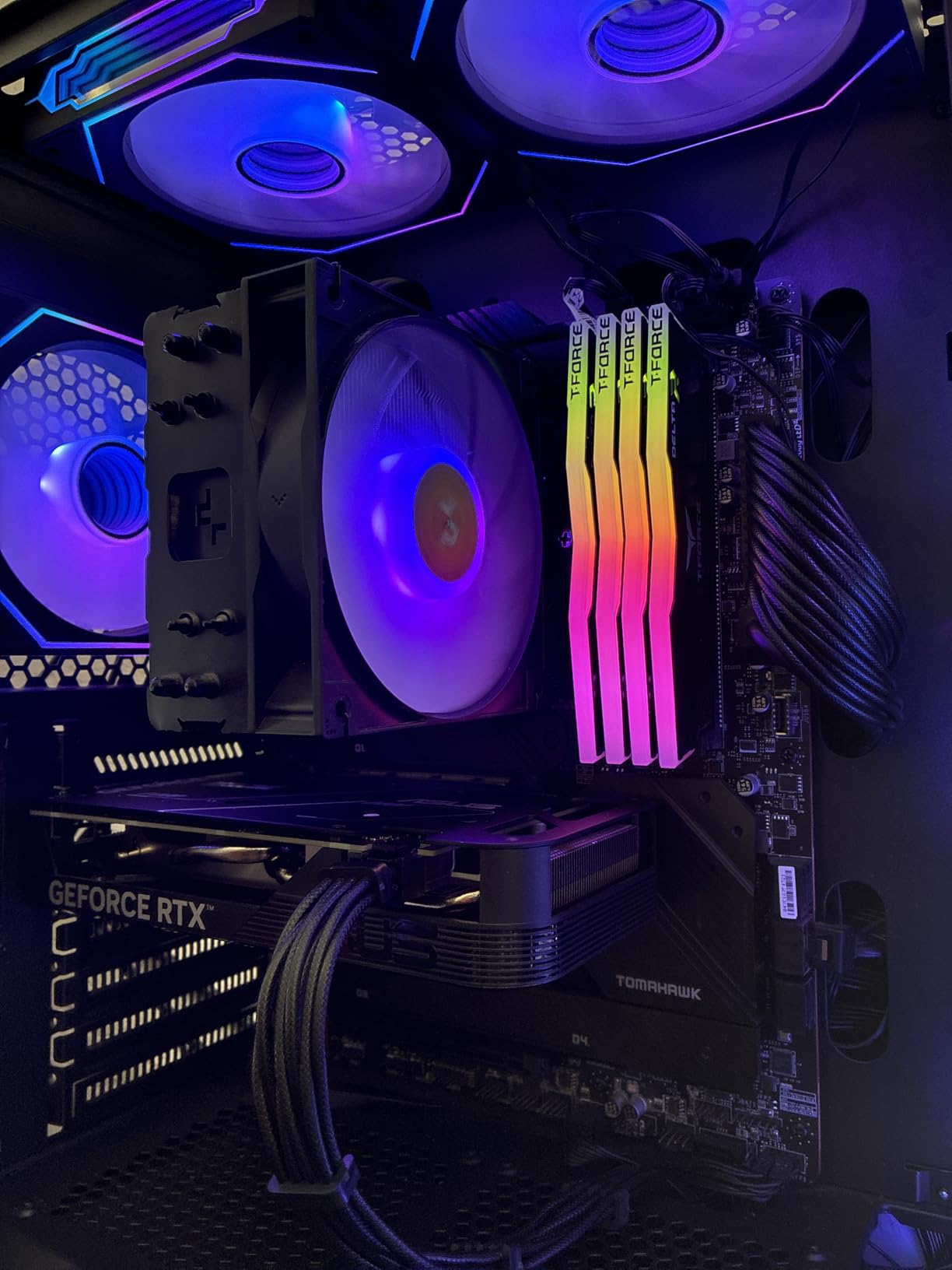 DARKROCK F120 3in1 120mm Infinite Mirror Design Case Fans with 24 LED Lights PWM Control & ARGB Effect, Hydraulic HDB Bearing for Low-Noise Operation - Black customer photo 1