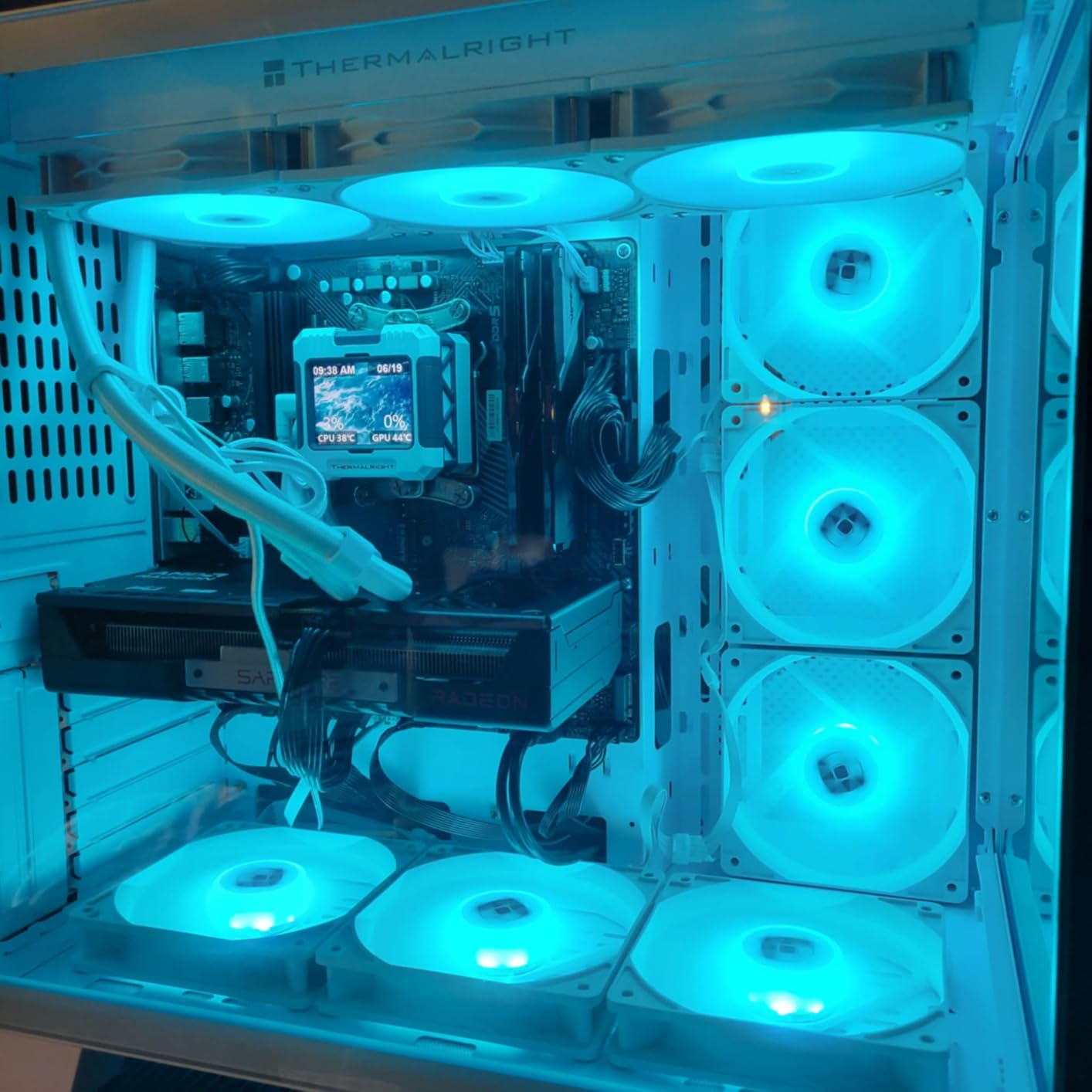 FOIFKIN F600 PC Case - Pre-Installed 7 PWM ARGB Fan, ATX Mid-Tower Gaming PC Case, 270 Panoramic Glass with Type-C, FOIFKIN (Black, F600) customer photo 1