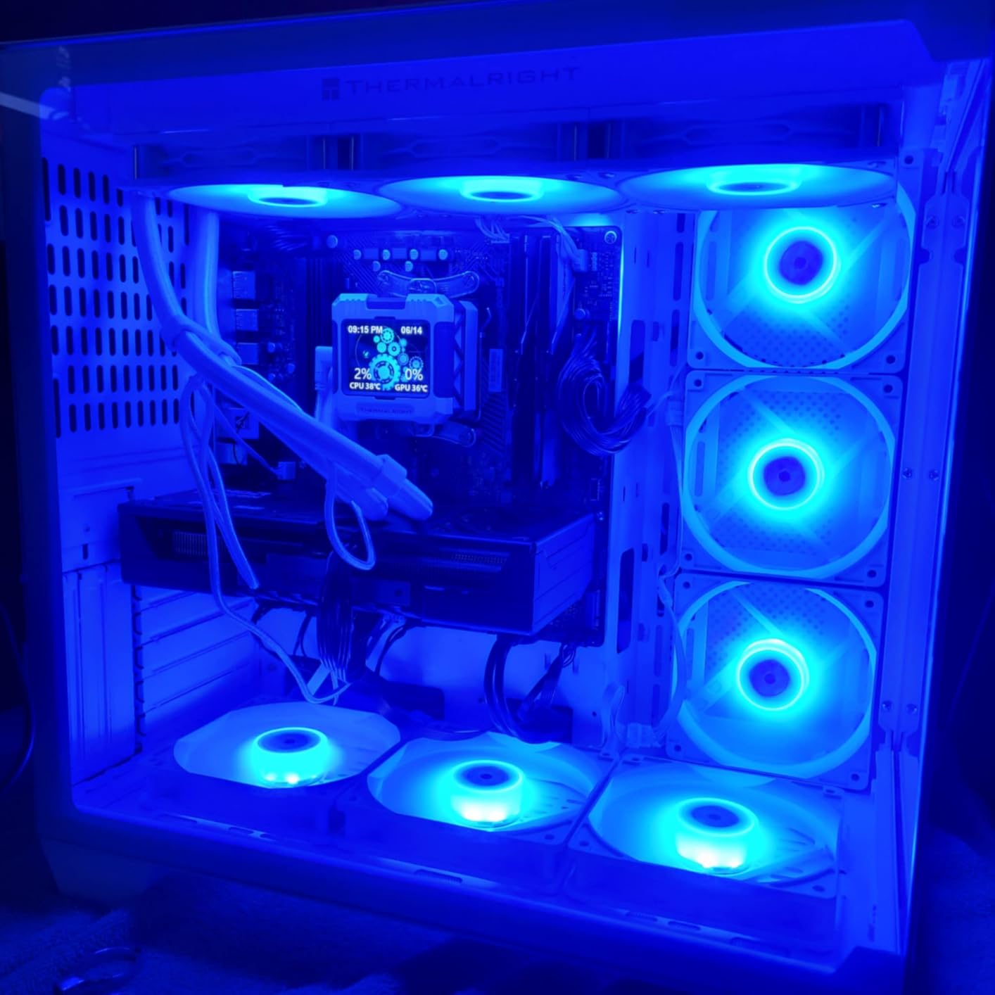 FOIFKIN F600 PC Case - Pre-Installed 7 PWM ARGB Fan, ATX Mid-Tower Gaming PC Case, 270 Panoramic Glass with Type-C, FOIFKIN (Black, F600) customer photo 2