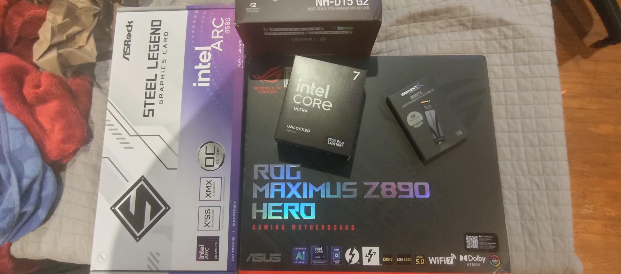 ASUS ROG Maximus Z890 Hero Intel® Z890 LGA 1851 ATX Motherboard, Advanced AI PC-Ready, 22+2+1+2 Stages, DDR5, WiFi 7, 3X PCIe® 5.0 M.2, Thunderbolt™ 4, USB Type-C®, AI Overclocking/Cooling/Networking customer photo 1