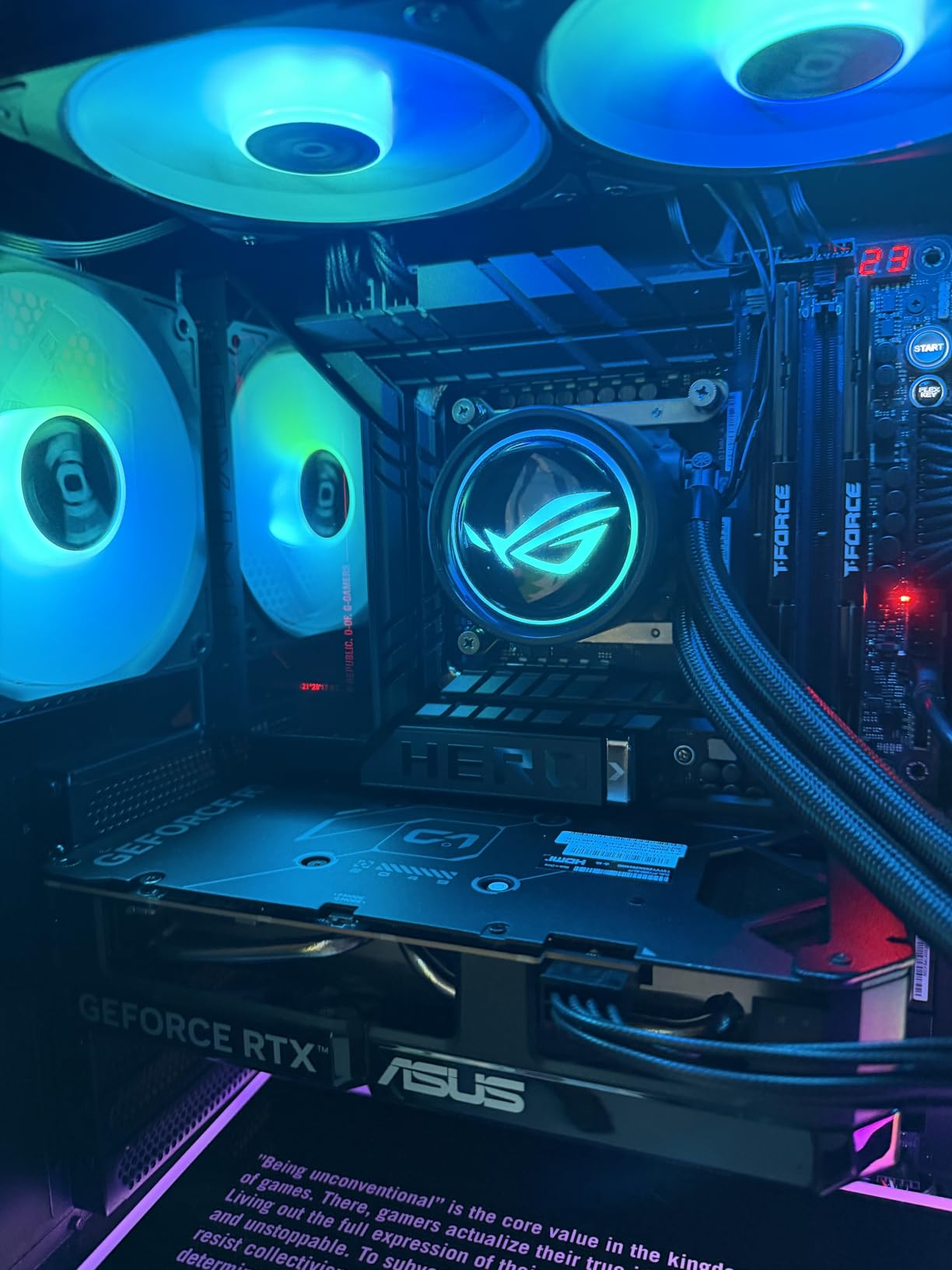 ASUS ROG Maximus Z890 Hero Intel® Z890 LGA 1851 ATX Motherboard, Advanced AI PC-Ready, 22+2+1+2 Stages, DDR5, WiFi 7, 3X PCIe® 5.0 M.2, Thunderbolt™ 4, USB Type-C®, AI Overclocking/Cooling/Networking customer photo 2