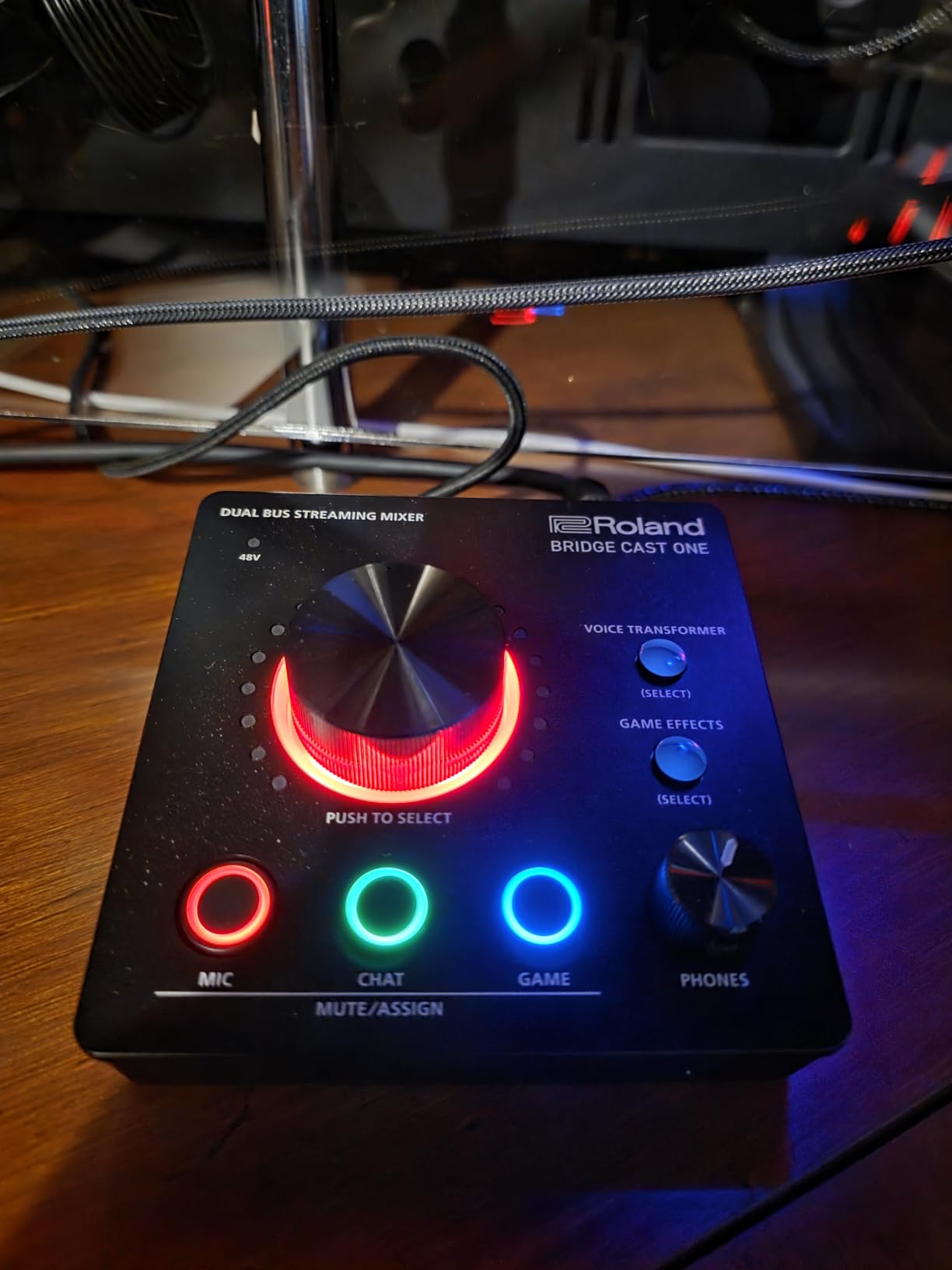 Roland BRIDGE CAST ONE Dual Bus Streaming Mixer | Compact Audio Streaming Mixer | For Online Gamers & Content Creators | 32-Bit Hardware DSP | USB-C Windows and Mac Connectivity | XLR Mic Support customer photo 2