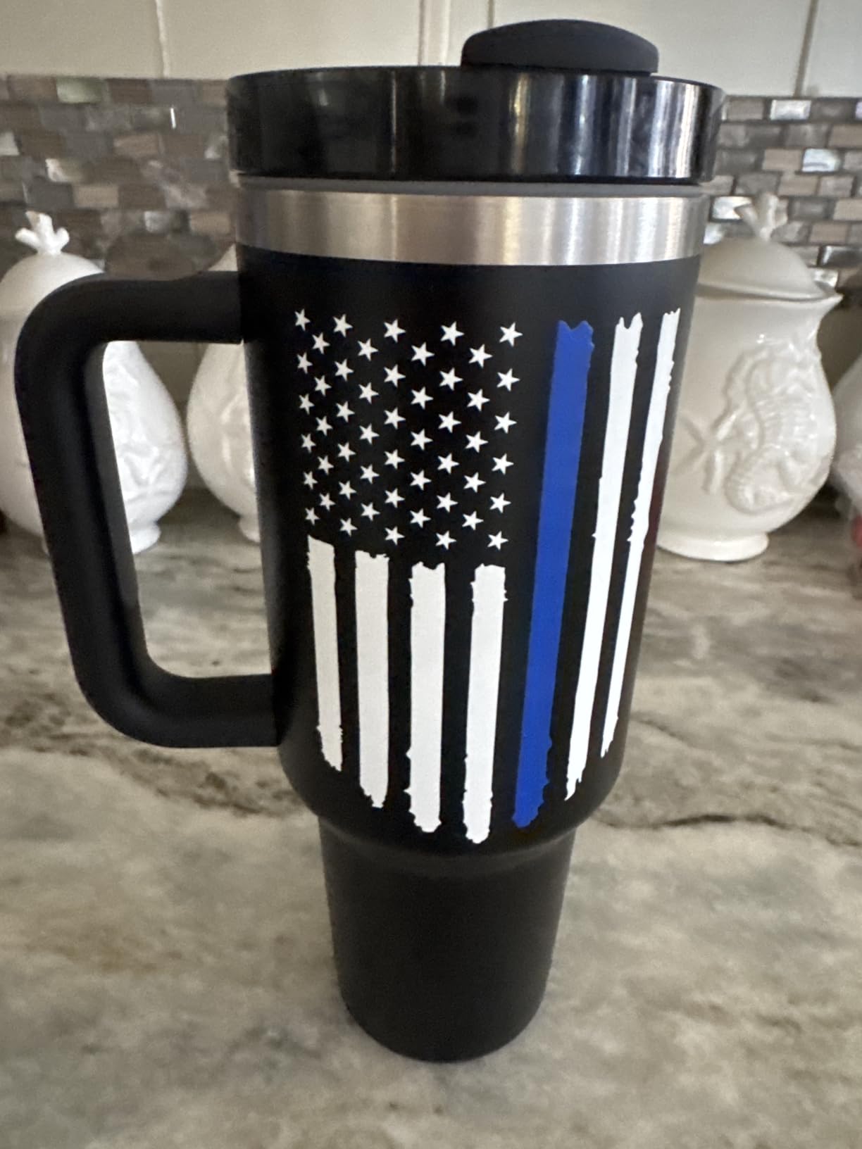 ROSTANTEN Police Officer Gifts - Police Academy Graduation Gifts - 40 oz Travel Cup Insulated Tumbler with Lid and Straw customer photo 1