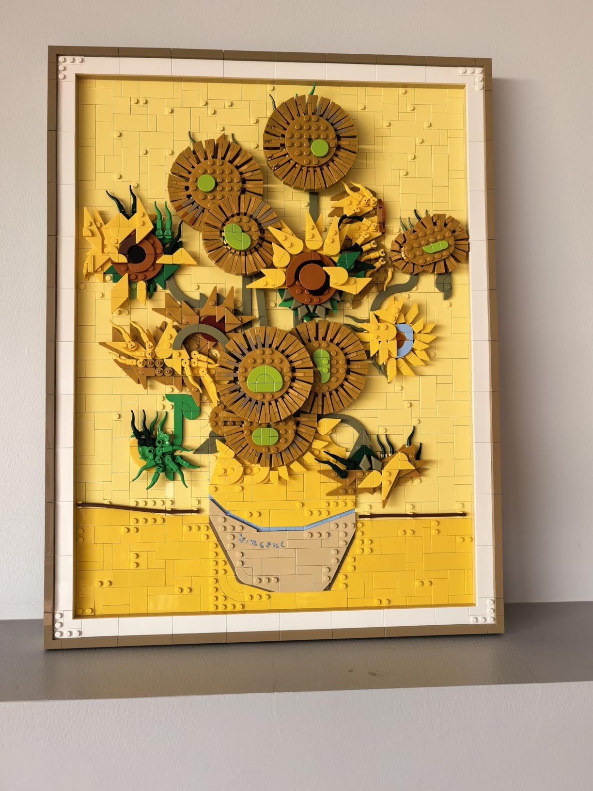 LEGO Art Vincent Van Gogh – Sunflowers Building Set for Adults - Home Decor Idea - Brick Built Painting - Gift for Birthdays - 31215 customer photo 1