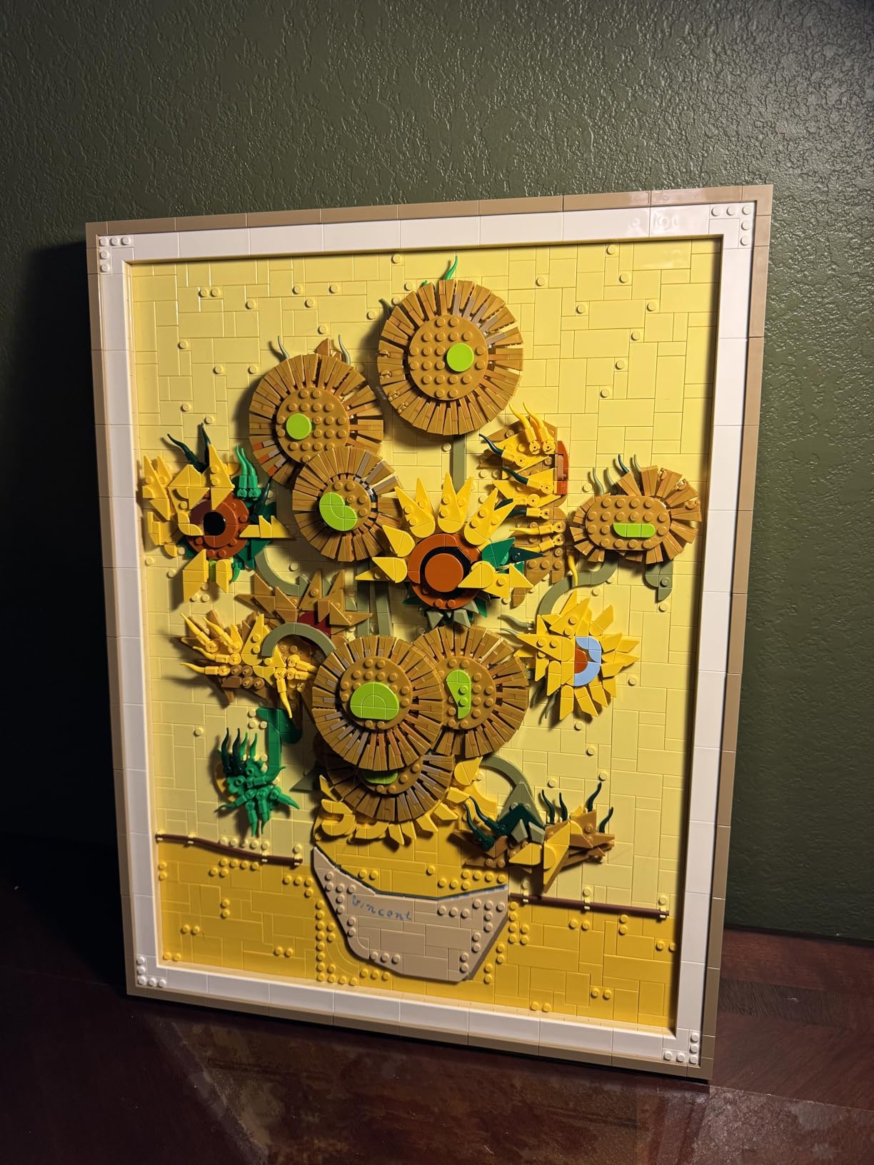 LEGO Art Vincent Van Gogh – Sunflowers Building Set for Adults - Home Decor Idea - Brick Built Painting - Gift for Birthdays - 31215 customer photo 2