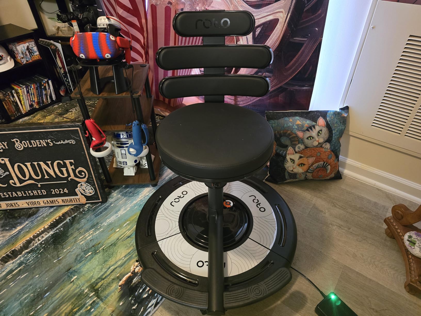 Roto VR Motion Gaming Chair for Meta Quest, Oculus, PC VR, Immersive 360 Degree Experience with Head Tracking & Full-Body Haptics, Reduces Motion Sickness customer photo 1